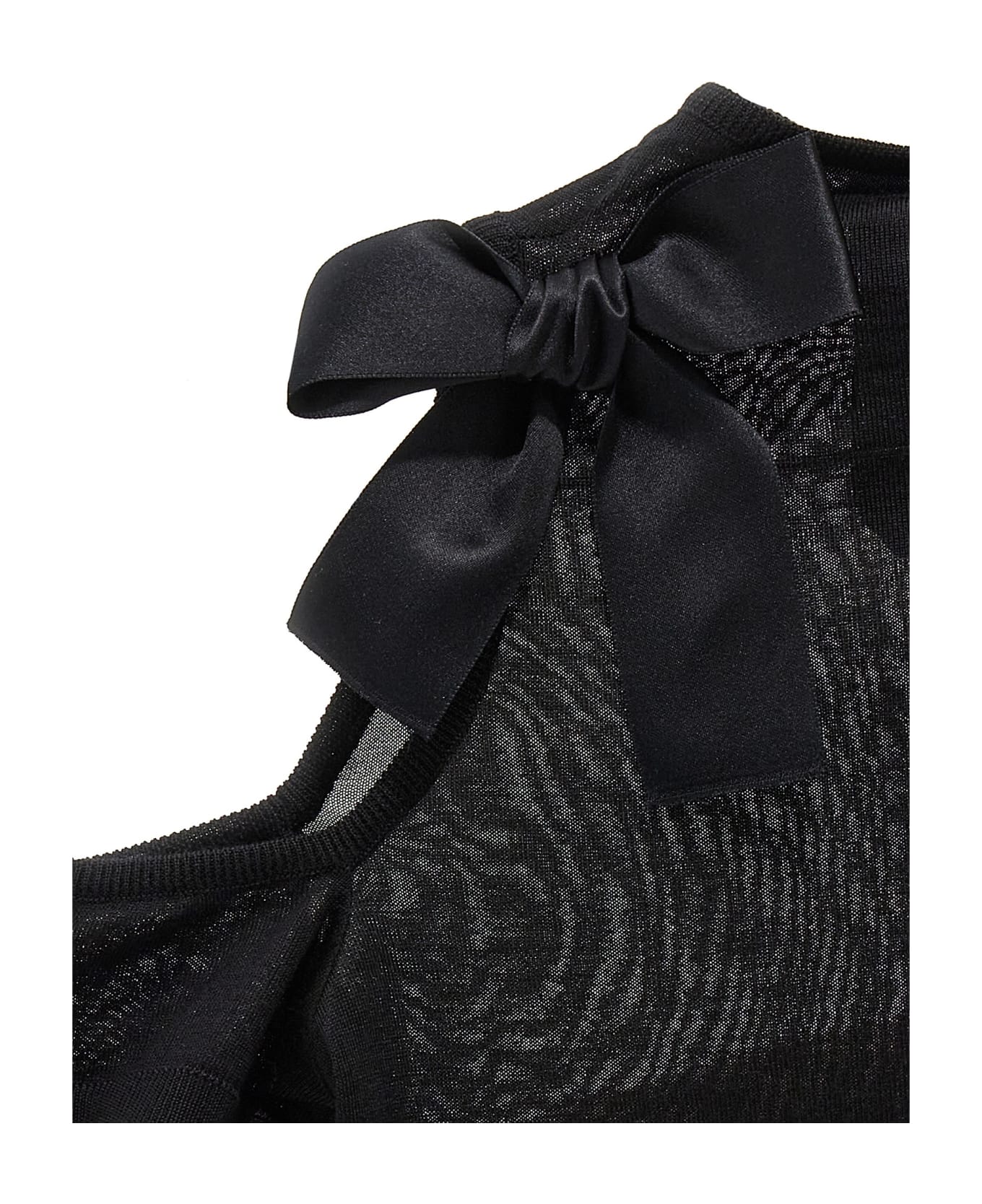 Giambattista Valli Bow Sweater - Black  