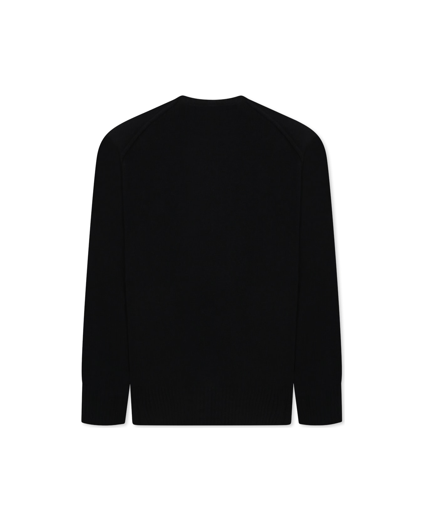 Diesel Black Sweater For Kids With Logo - Black