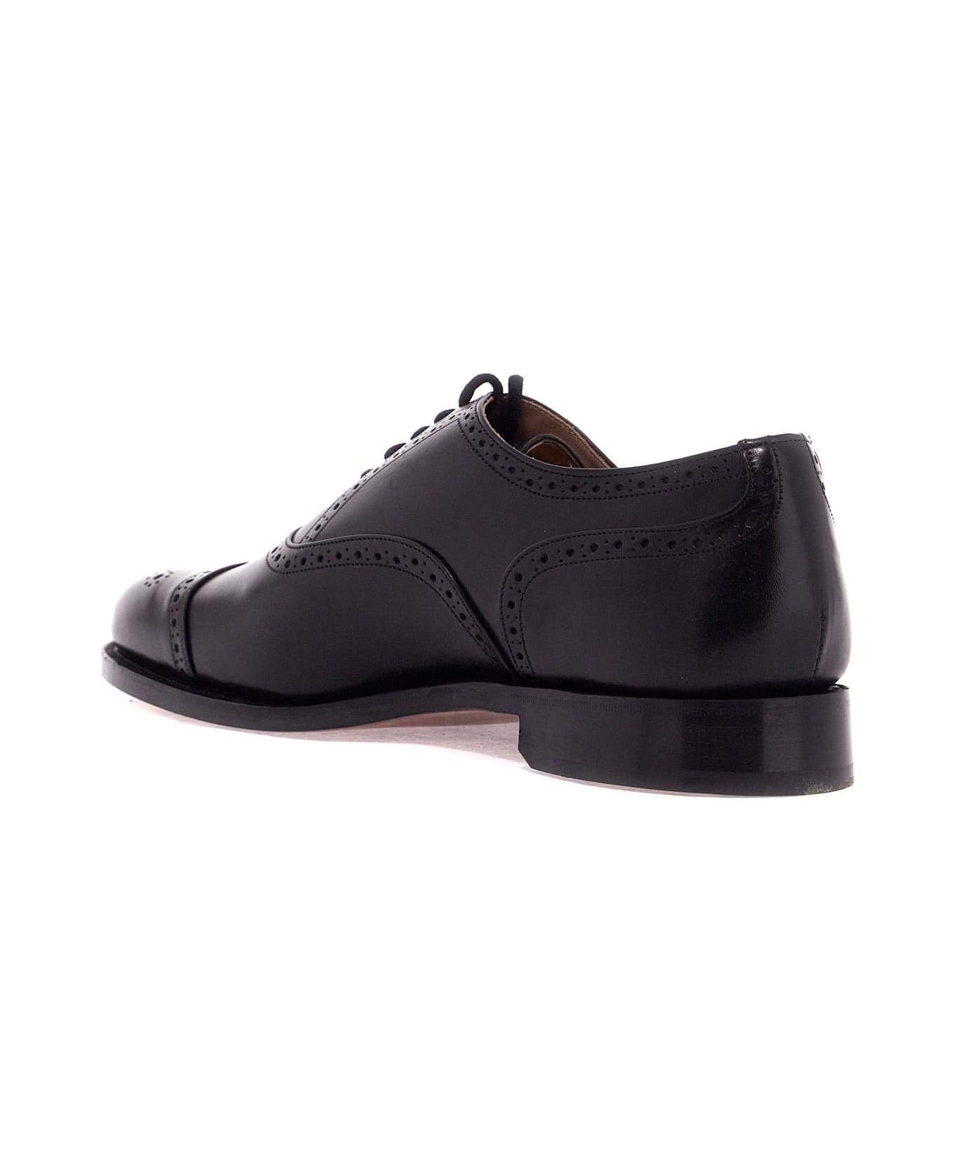 Tricker's Lace-up Oxford Kensington - BLACK (Black)
