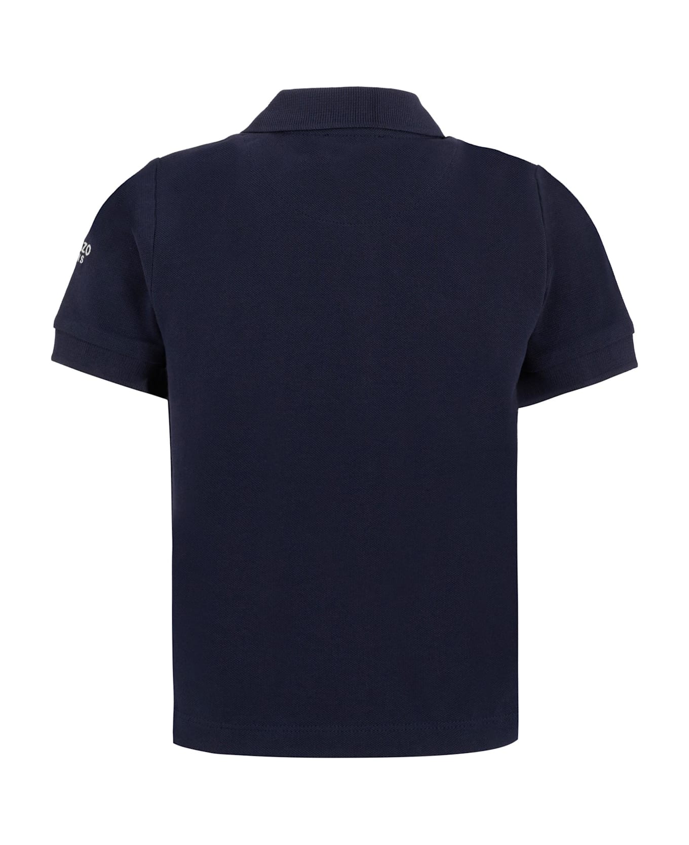 Kenzo Kids Blue Polo Shirt For Boy With Kotora - Blue
