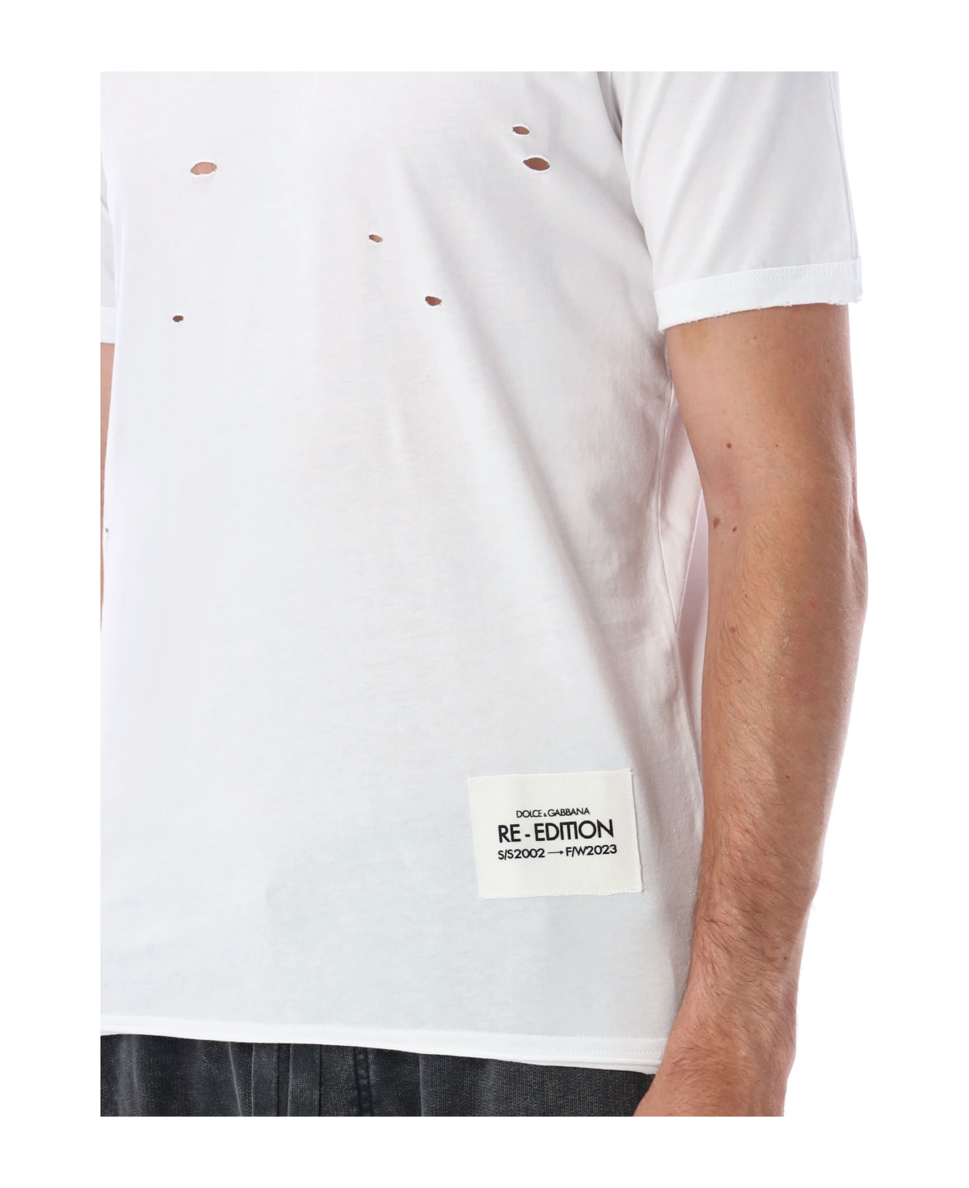 Dolce & Gabbana Broken T-shirt - WHITE