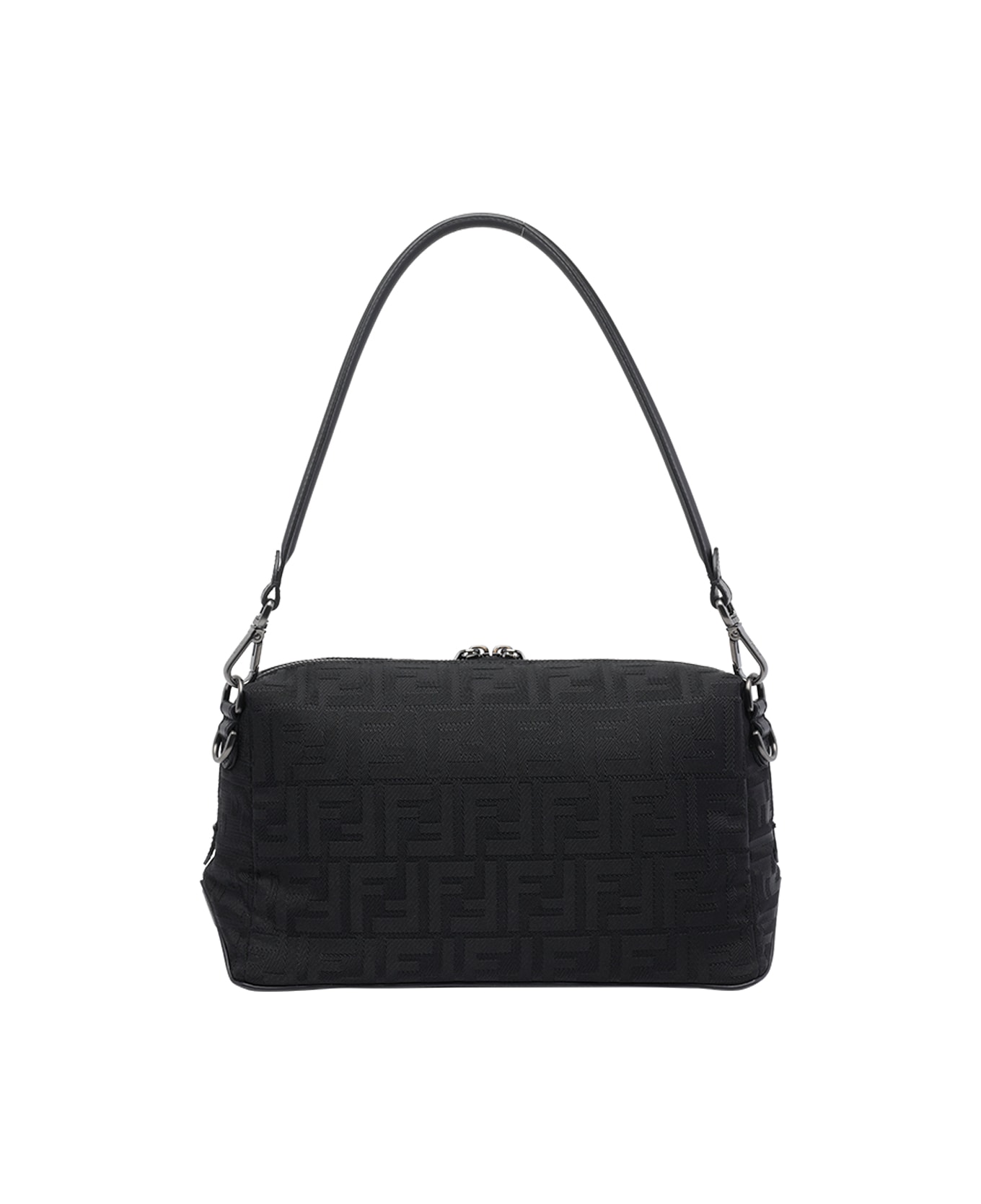 Fendi Medium Lui Squared Ff Fendi Crossbody Bag - Black