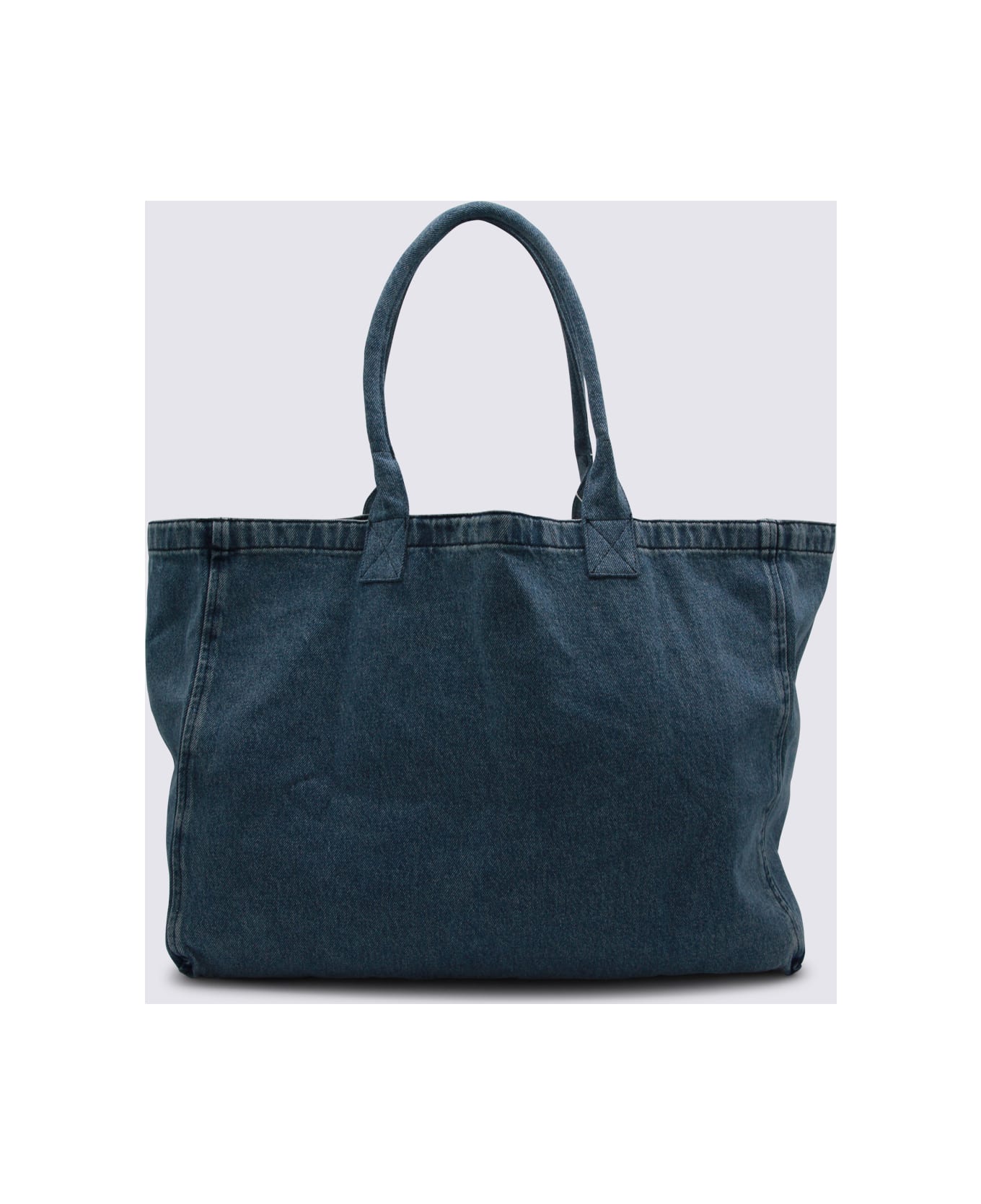 Anine Bing Blue Cotton Leo Canvas Tote - Blue