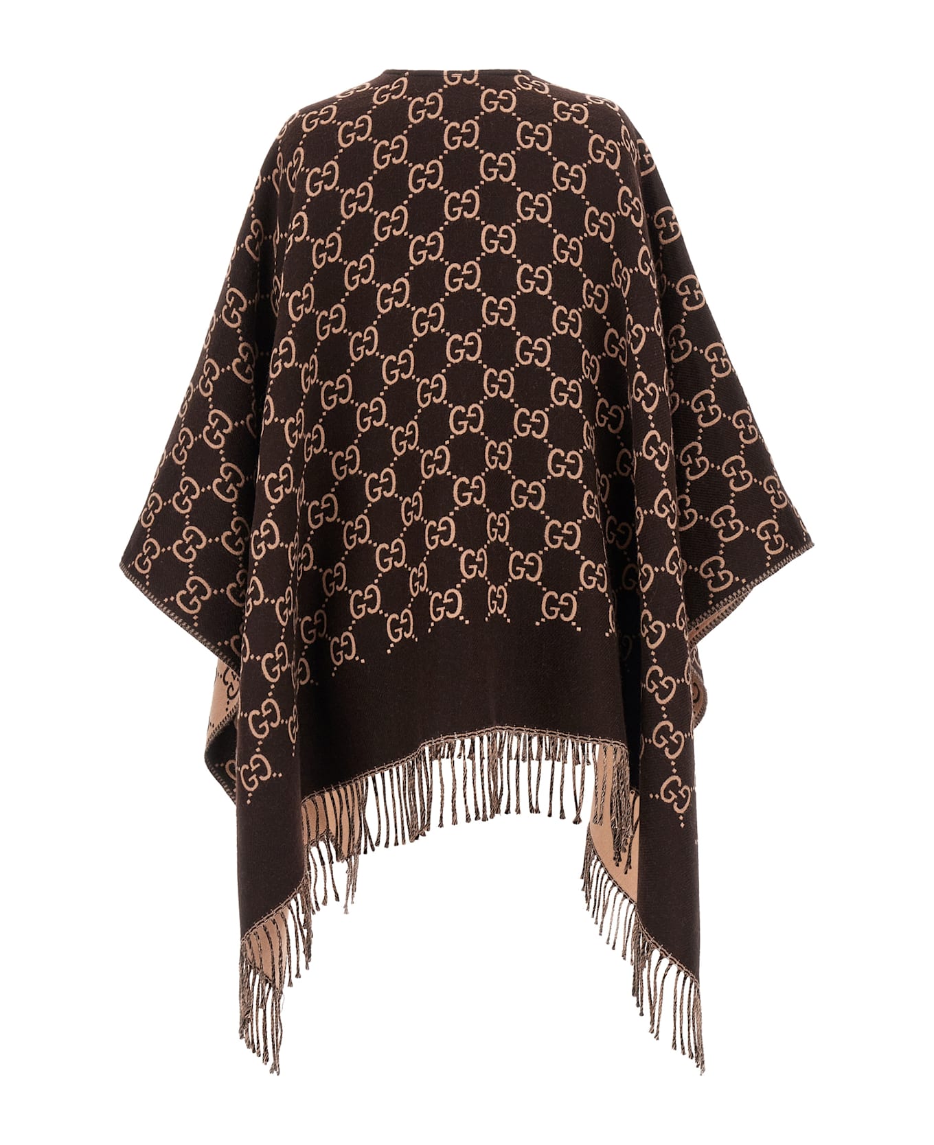 Gucci Gg Wool Cape - Multicolor