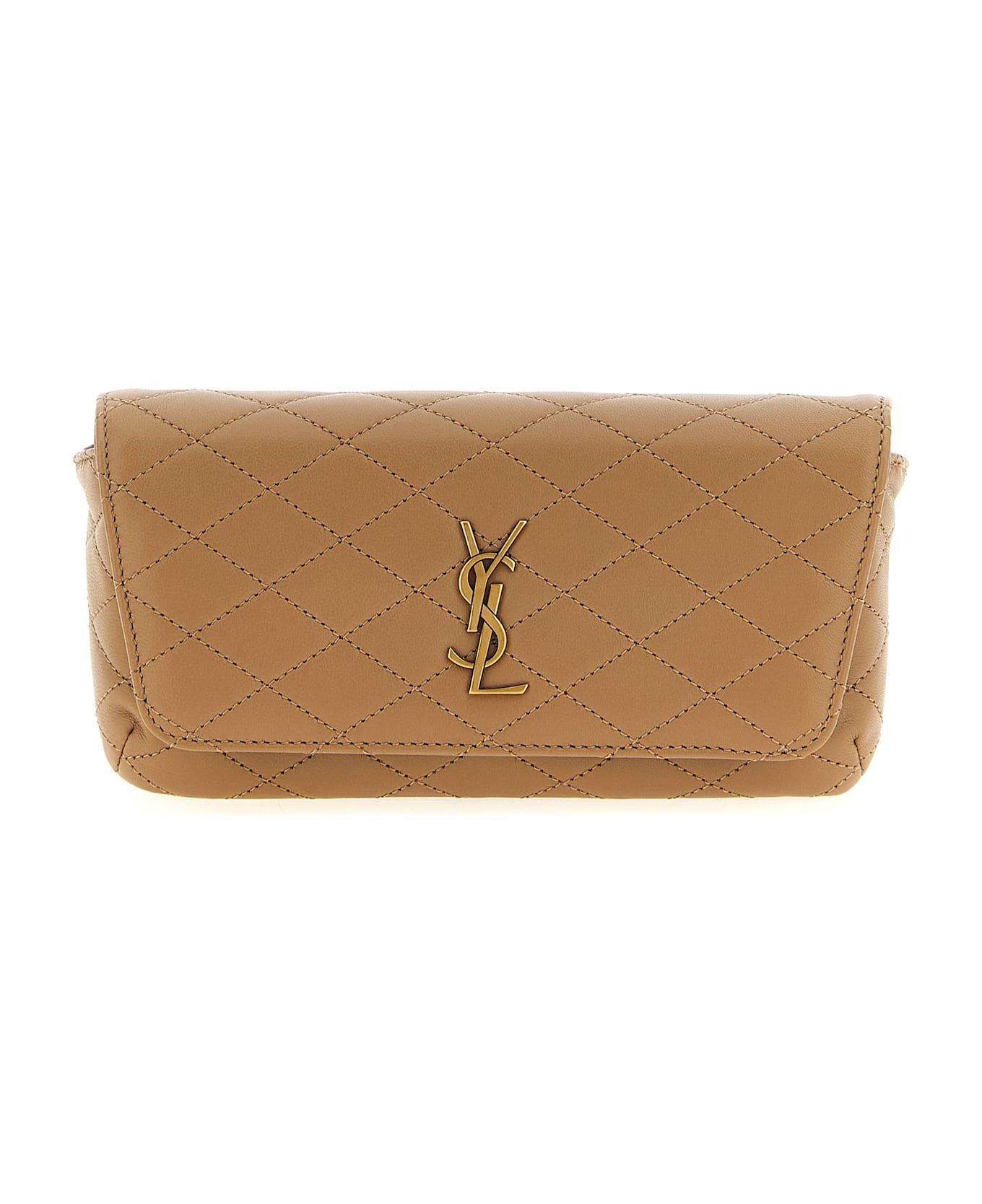 Saint Laurent 'gaby' Smartphone Holder - Beige