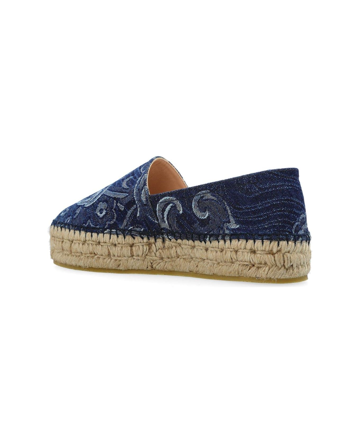 Etro Platform Espadrilles - Blue