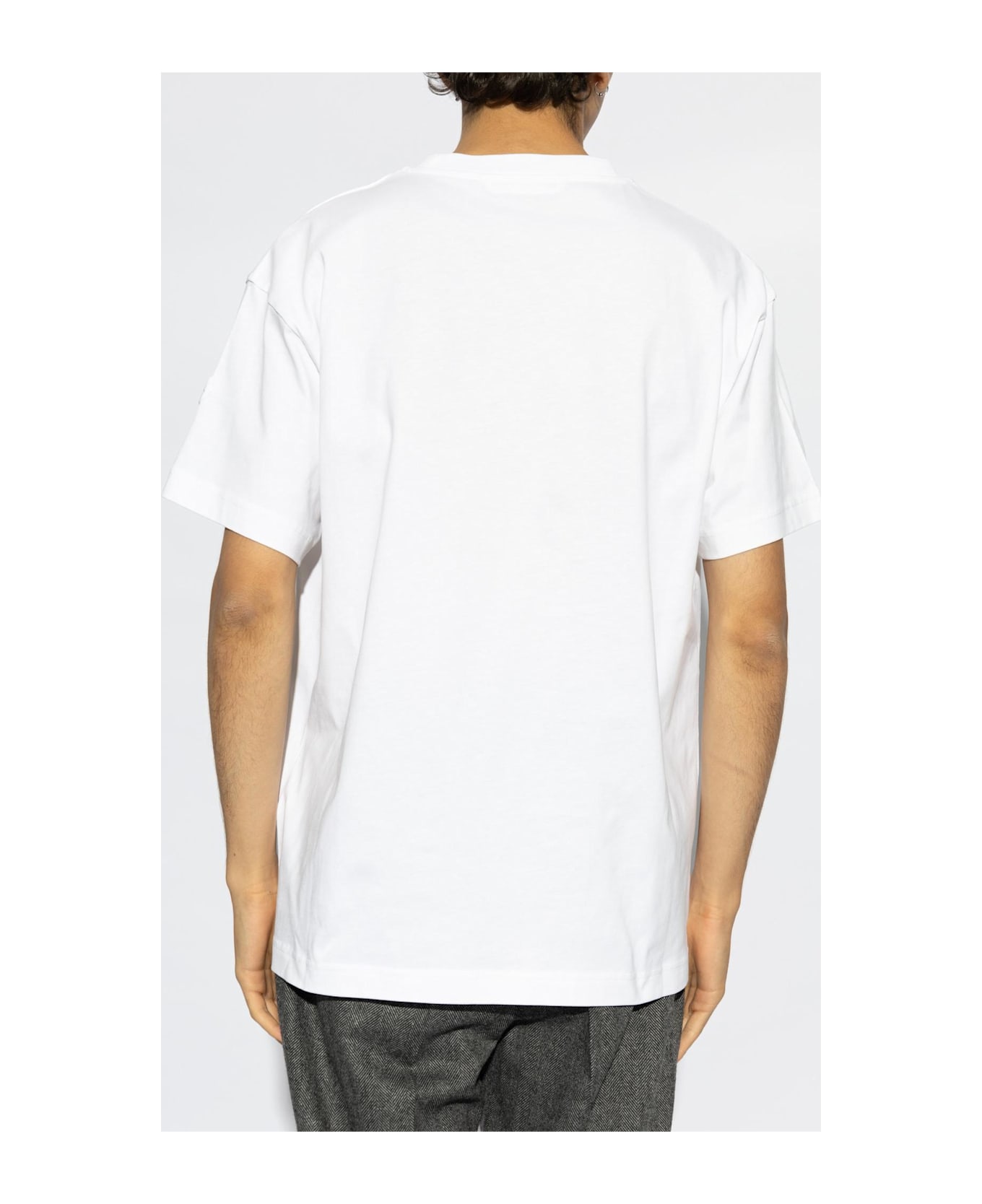 Moncler T-shirt With Logo - Bianco