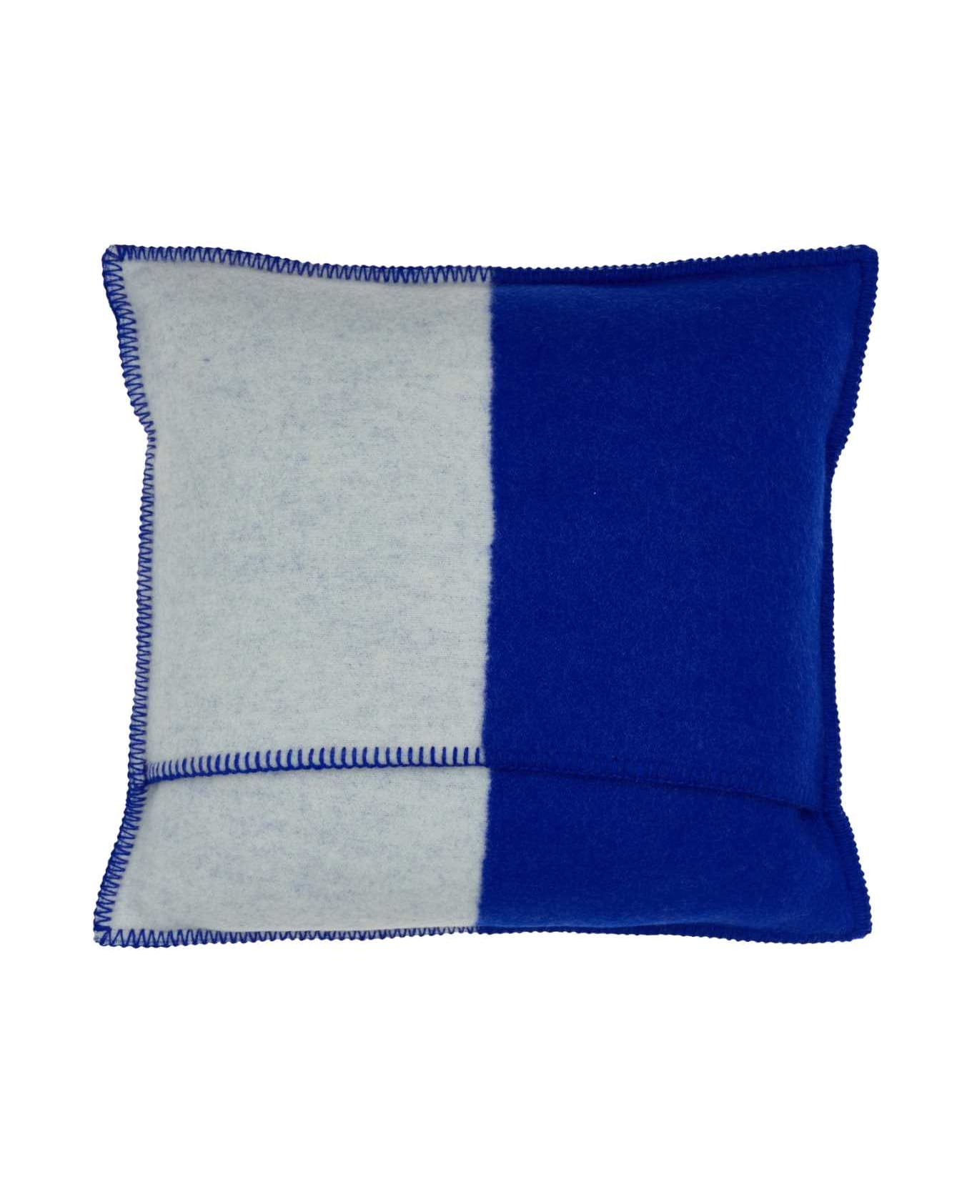 Burberry Two-tone Wool Pillow - KNIGHT