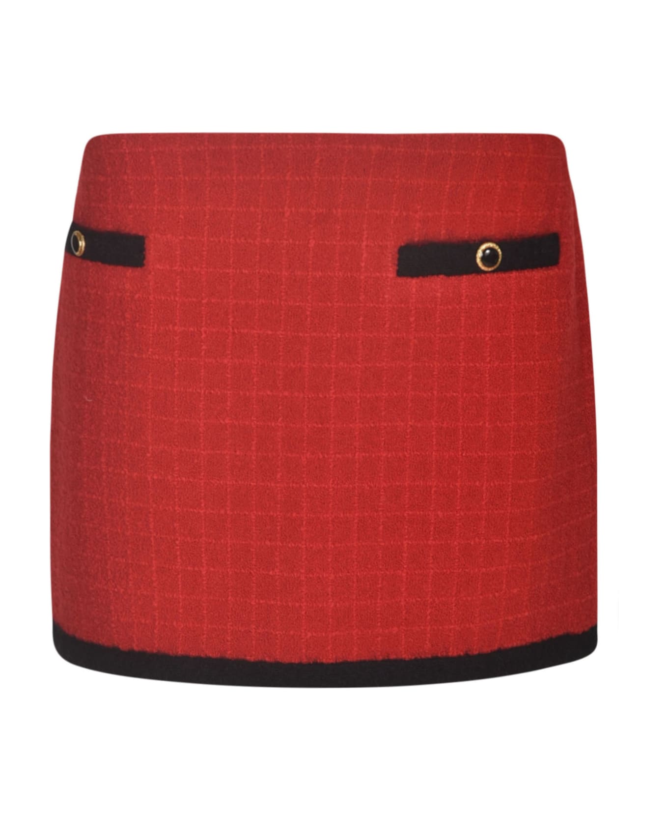 Alessandra Rich Front Pocket Skirt - Red スカート