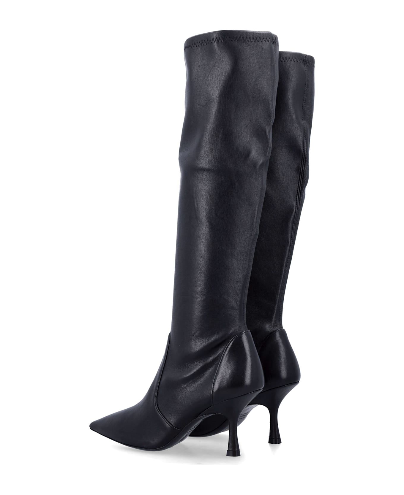 Stuart Weitzman Naomi 75 Stretch Boot - BLACK