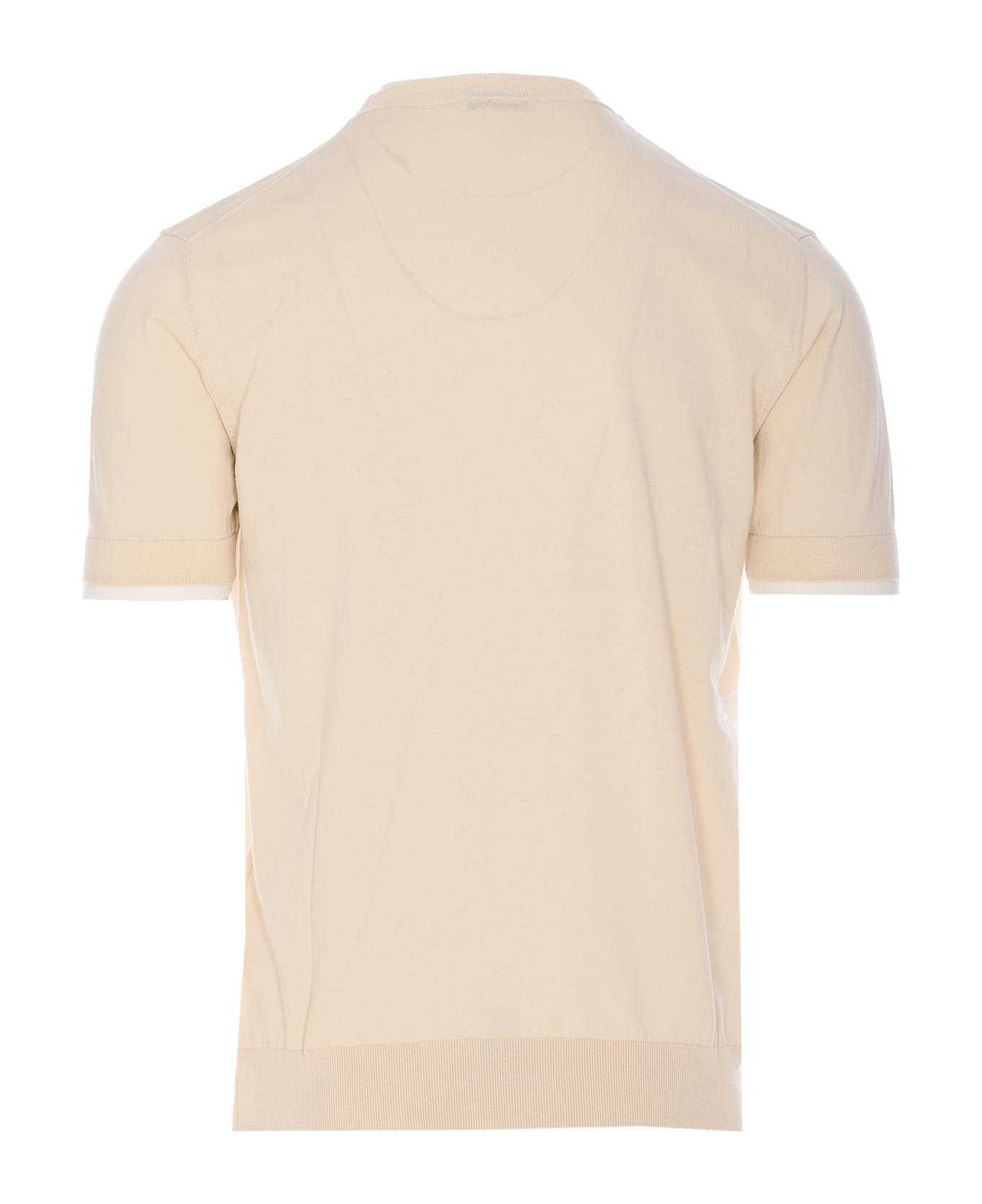 Paolo Pecora Short Sleeves Sweater - White