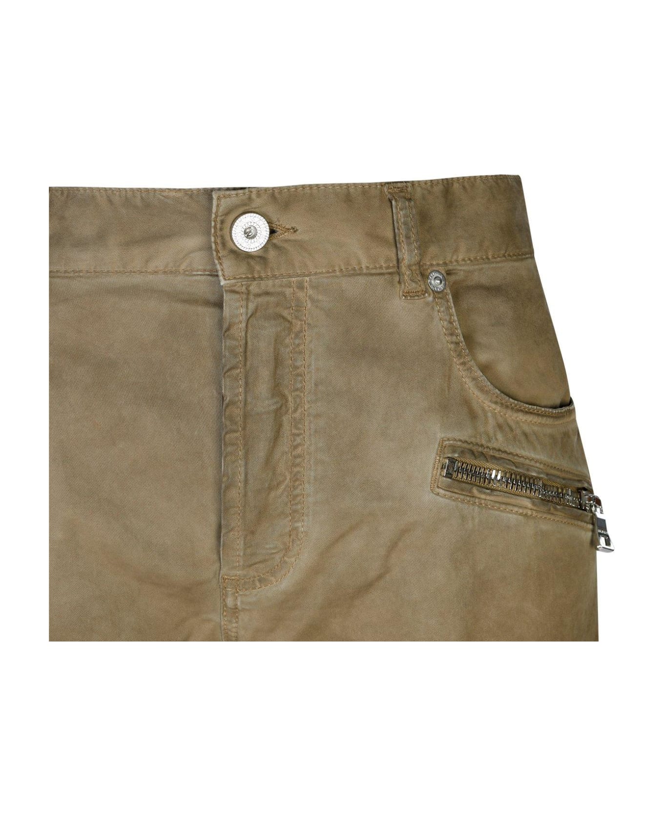 Balmain Zip Detailed Tapered Leg Trousers
