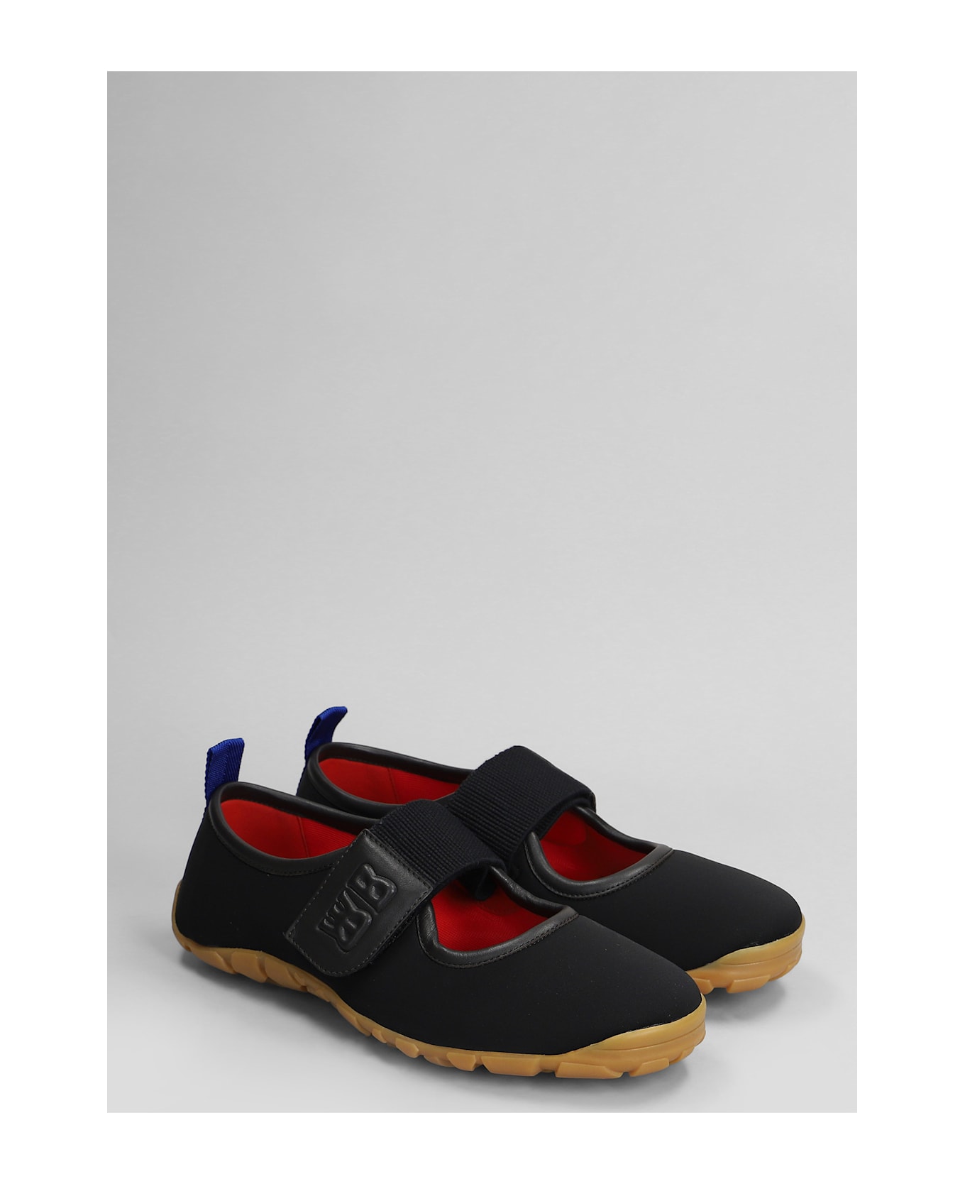 Wales Bonner Sneakers In Black Leather And Fabric - black