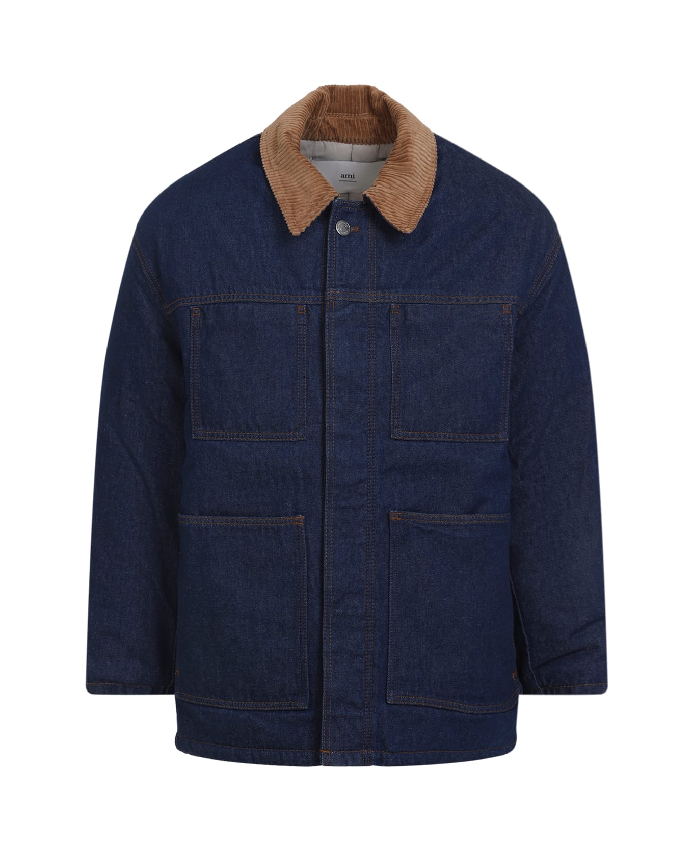 Ami Alexandre Mattiussi Padded Worker Jacket - Indigo