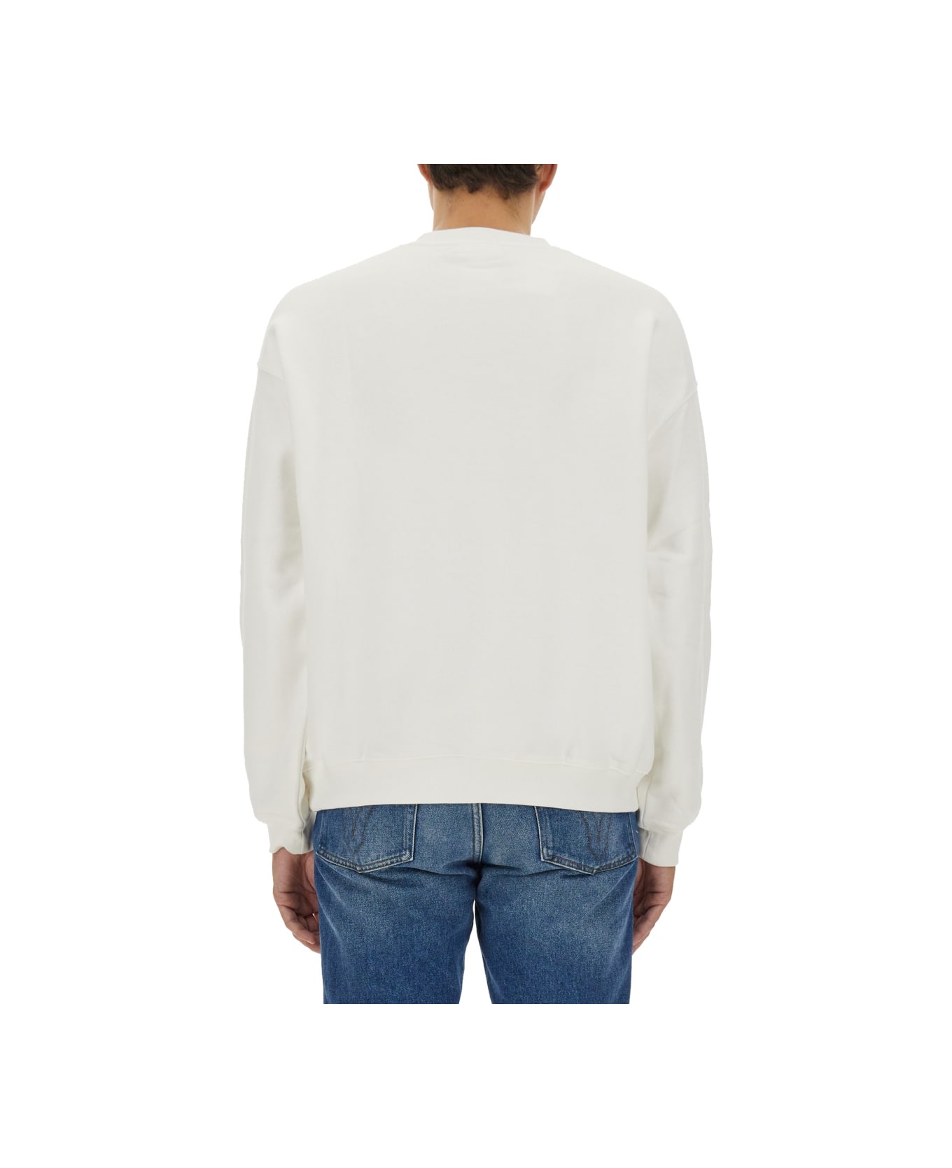 Lacoste Sweatshirt With Logo - WHITE