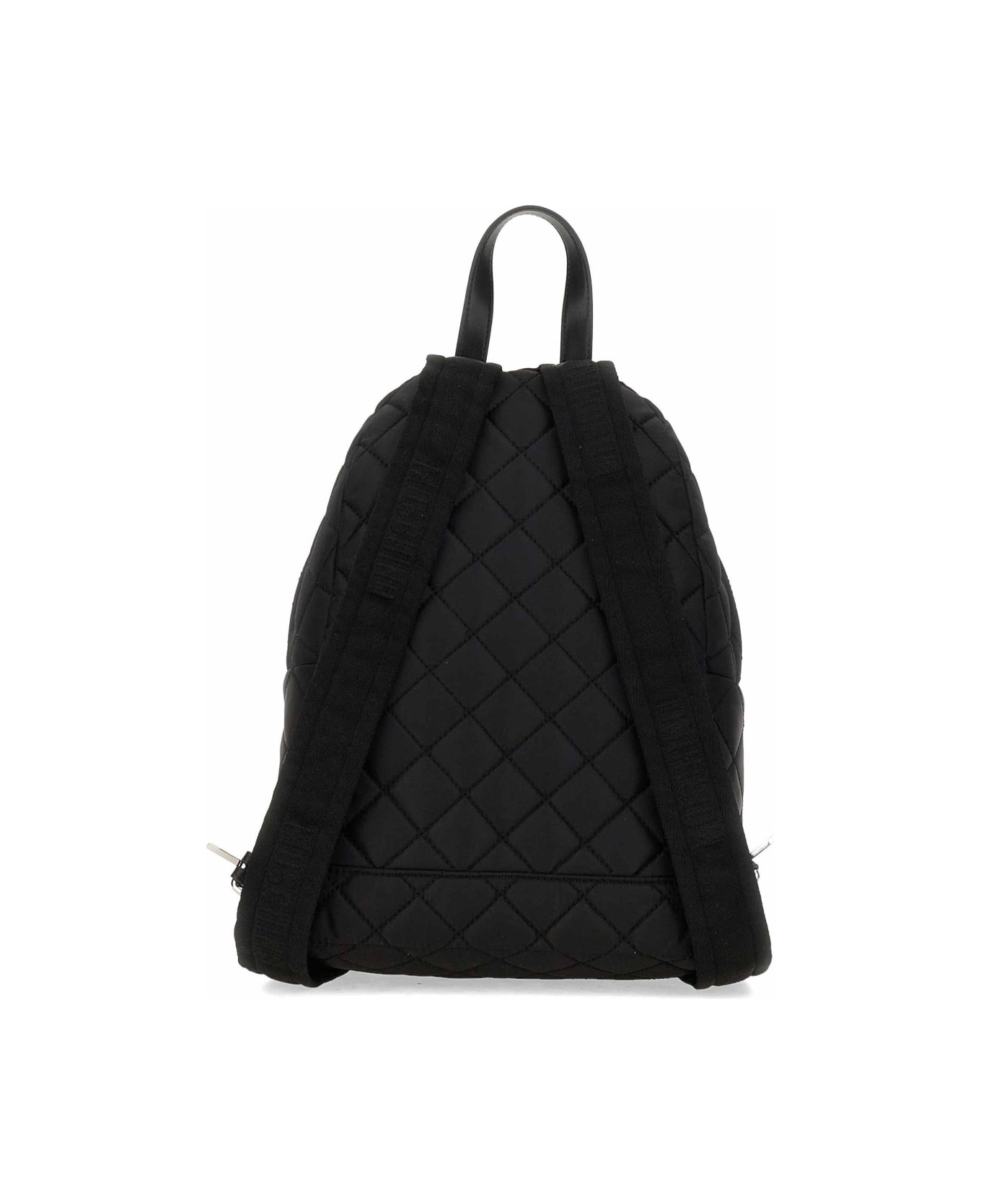 Moschino Quilted Nylon Backpack - BLACK