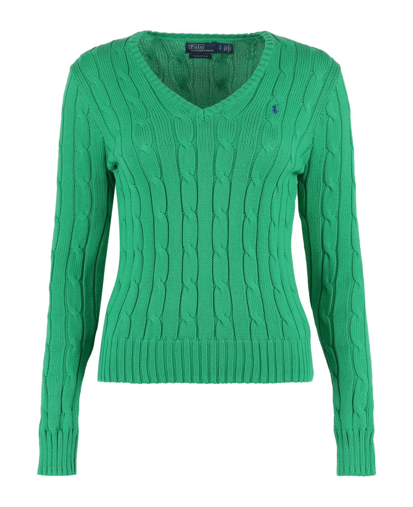 Ralph Lauren Cable Knit Sweater - Preppy Green ニットウェア