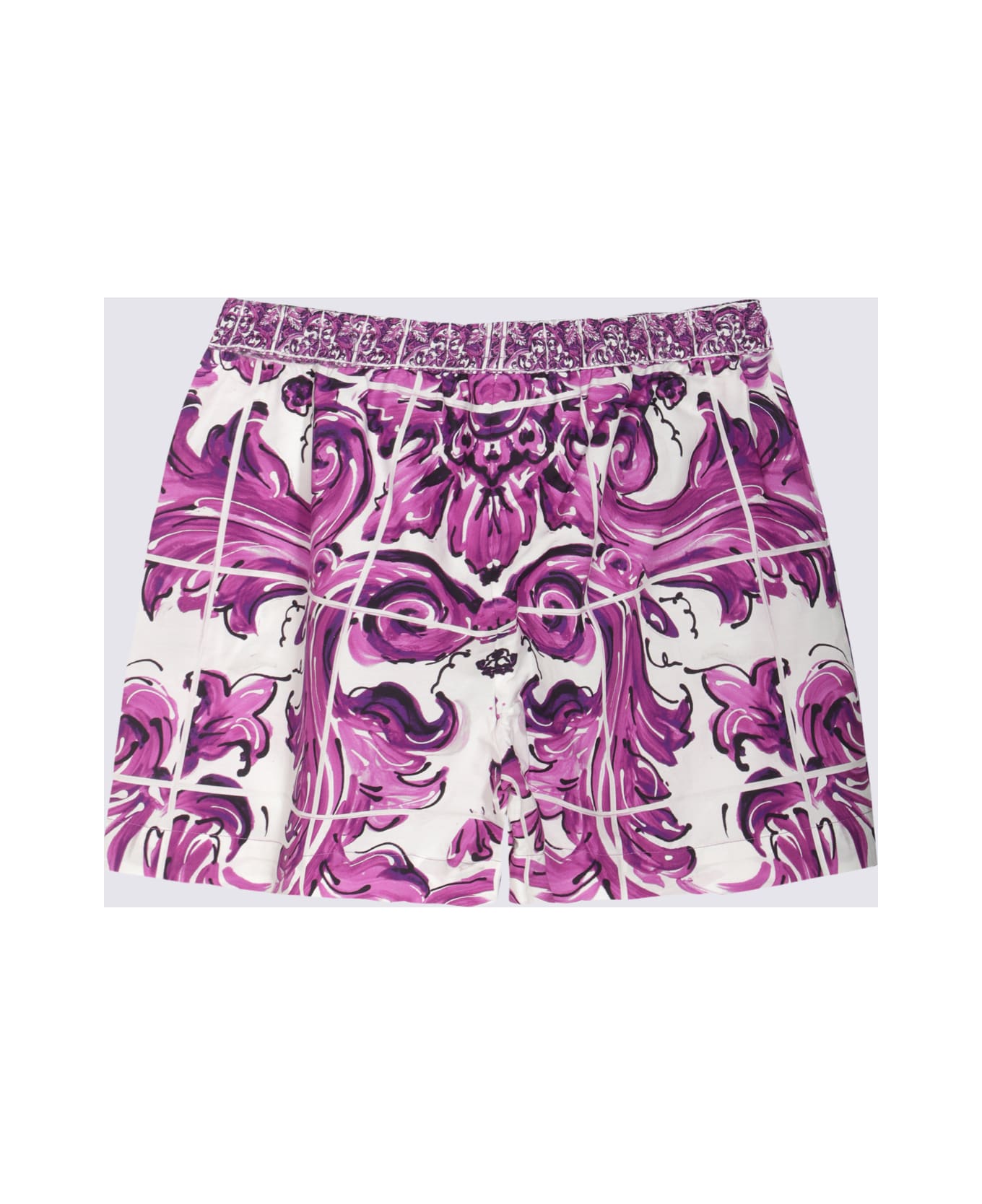 Dolce 
Gabbana Purple Cotton Shorts - MAIOLICA VIOLA