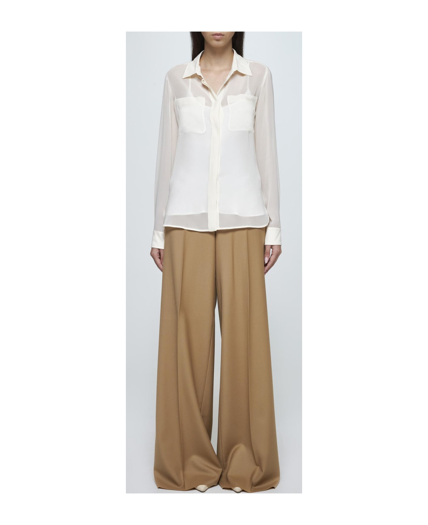 Max Mara Ercole Silk Shirt - Vanilla