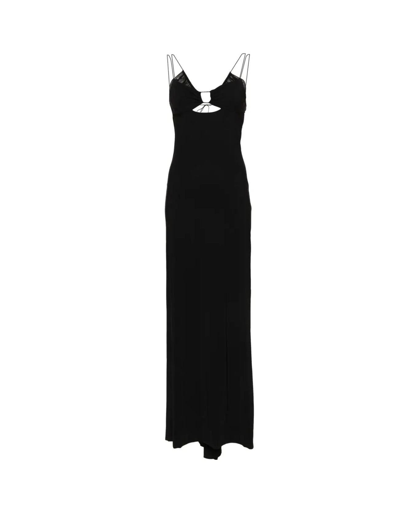 Amazuìn Greta Long Dress - Deep Black