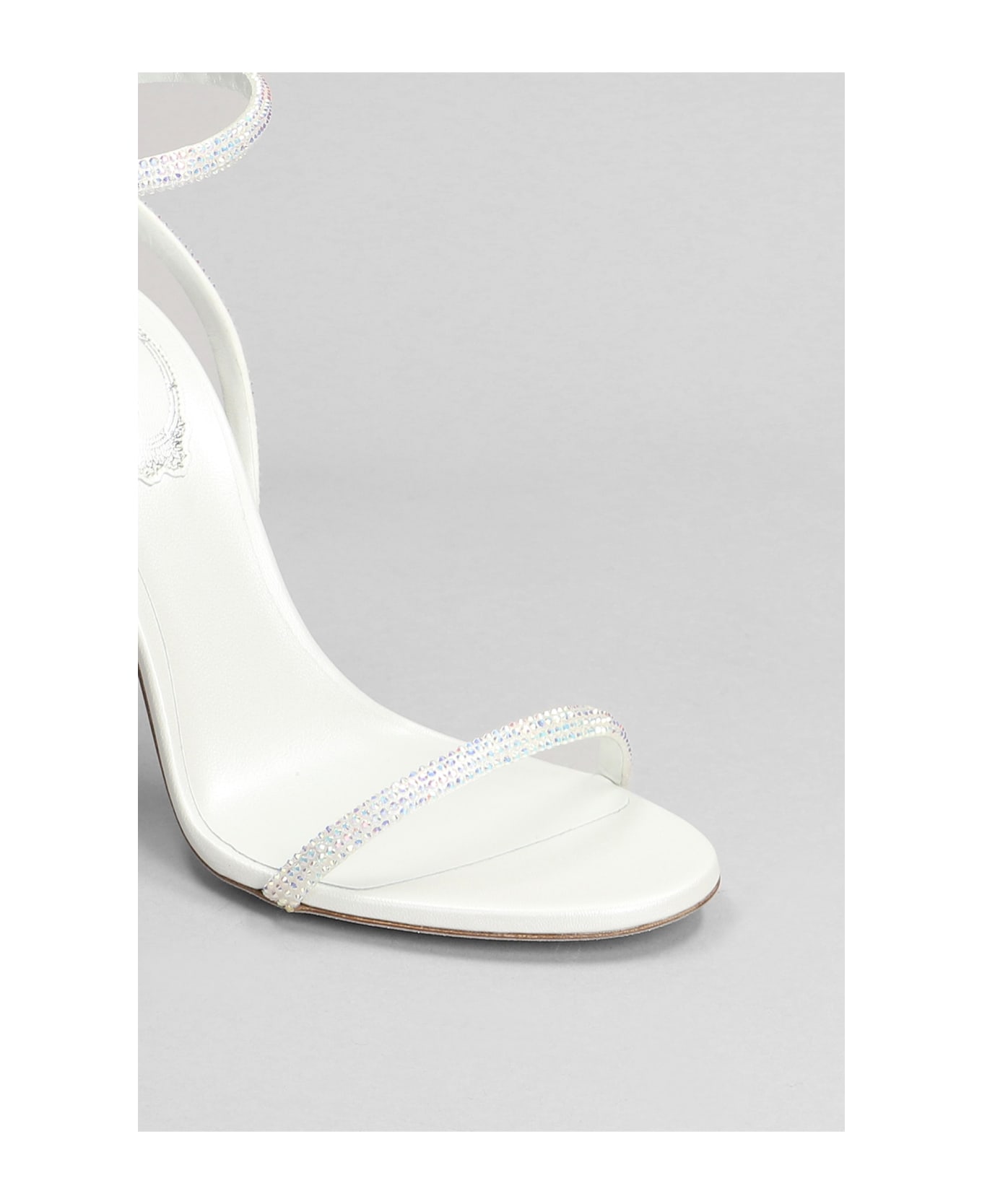 René Caovilla Ellabrita Sandals In White Leather - white