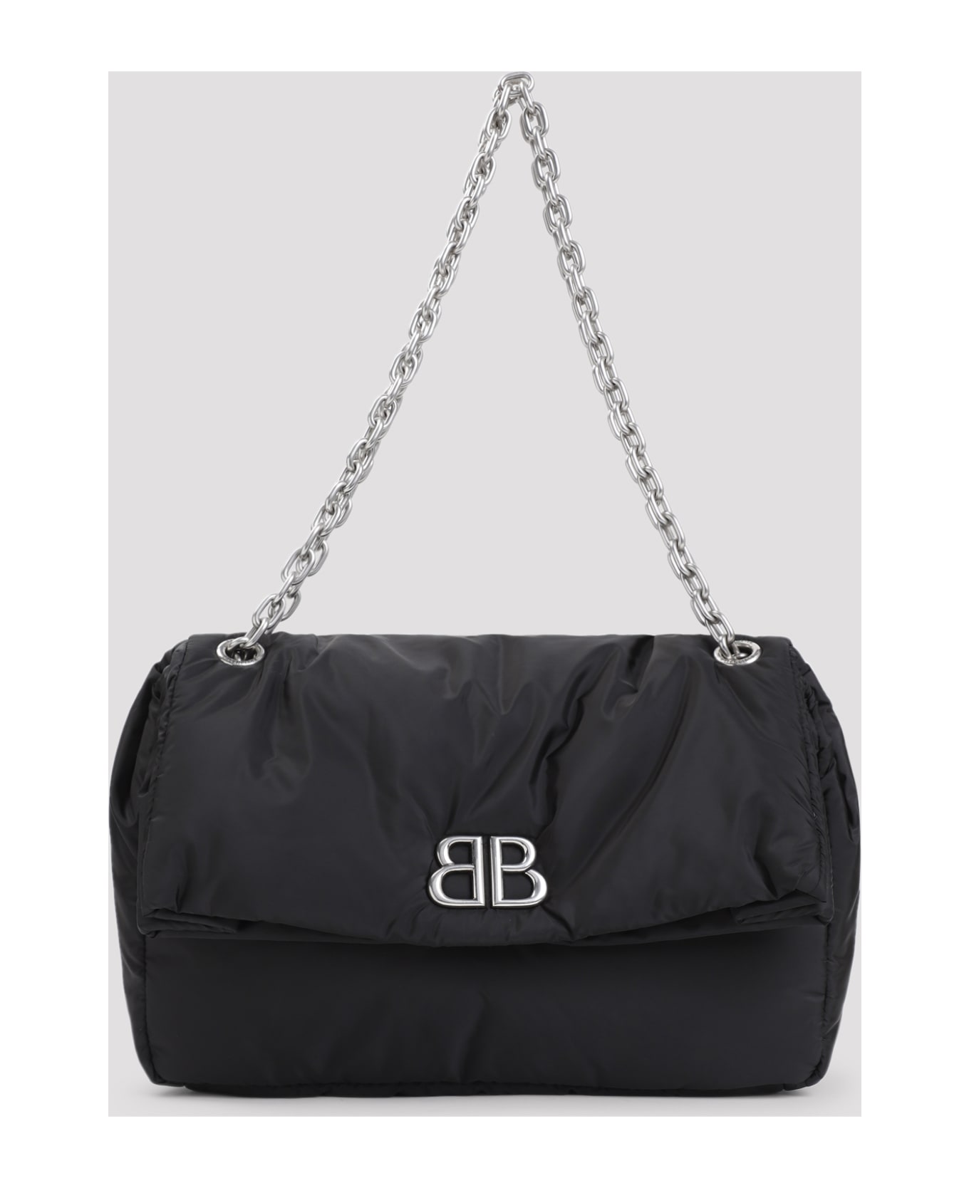 Balenciaga Monaco M Chain Bag - Black