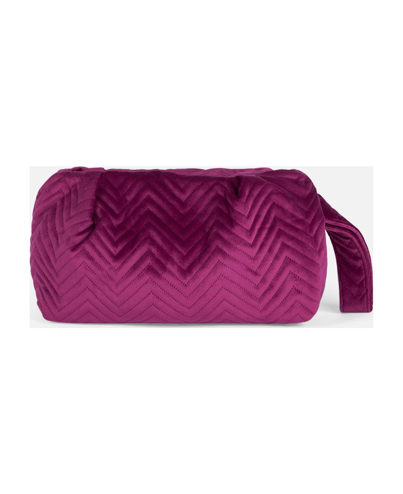 MC2 Saint Barth Quilt Fuchsia Velvet Pouch - PINK