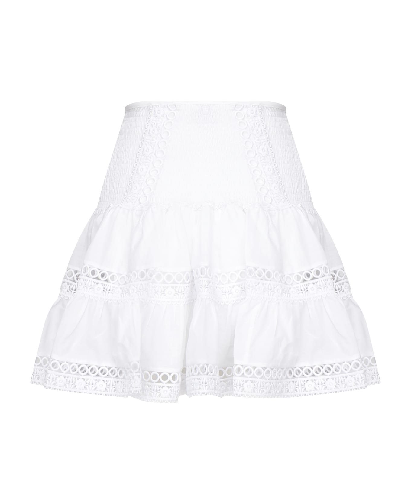 Charo Ruiz Hortens Mini Skirt - White