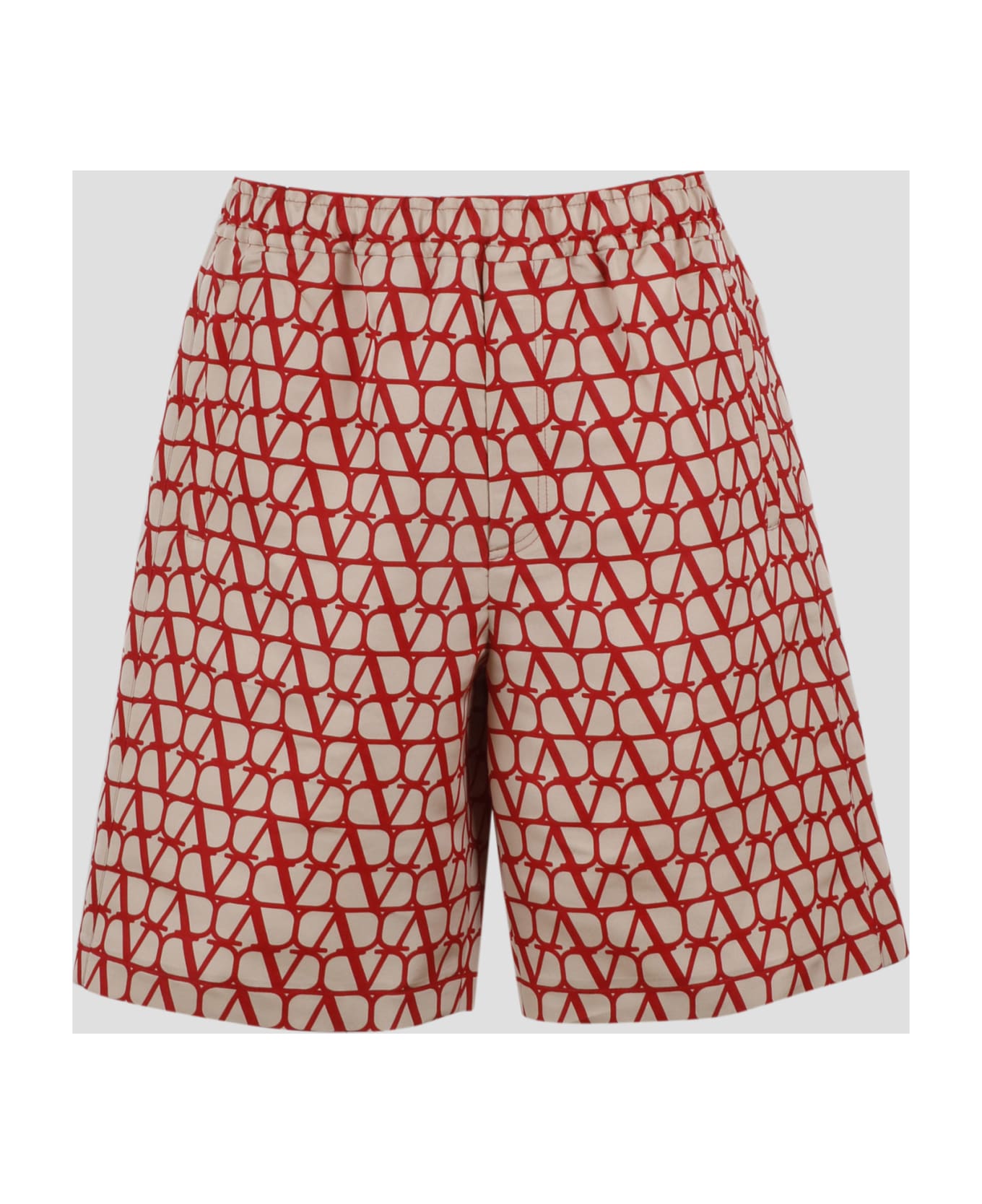 Valentino Toile Iconographe Print Faille Bermuda Shorts - VAARA Khaki Ribbed Hoodie