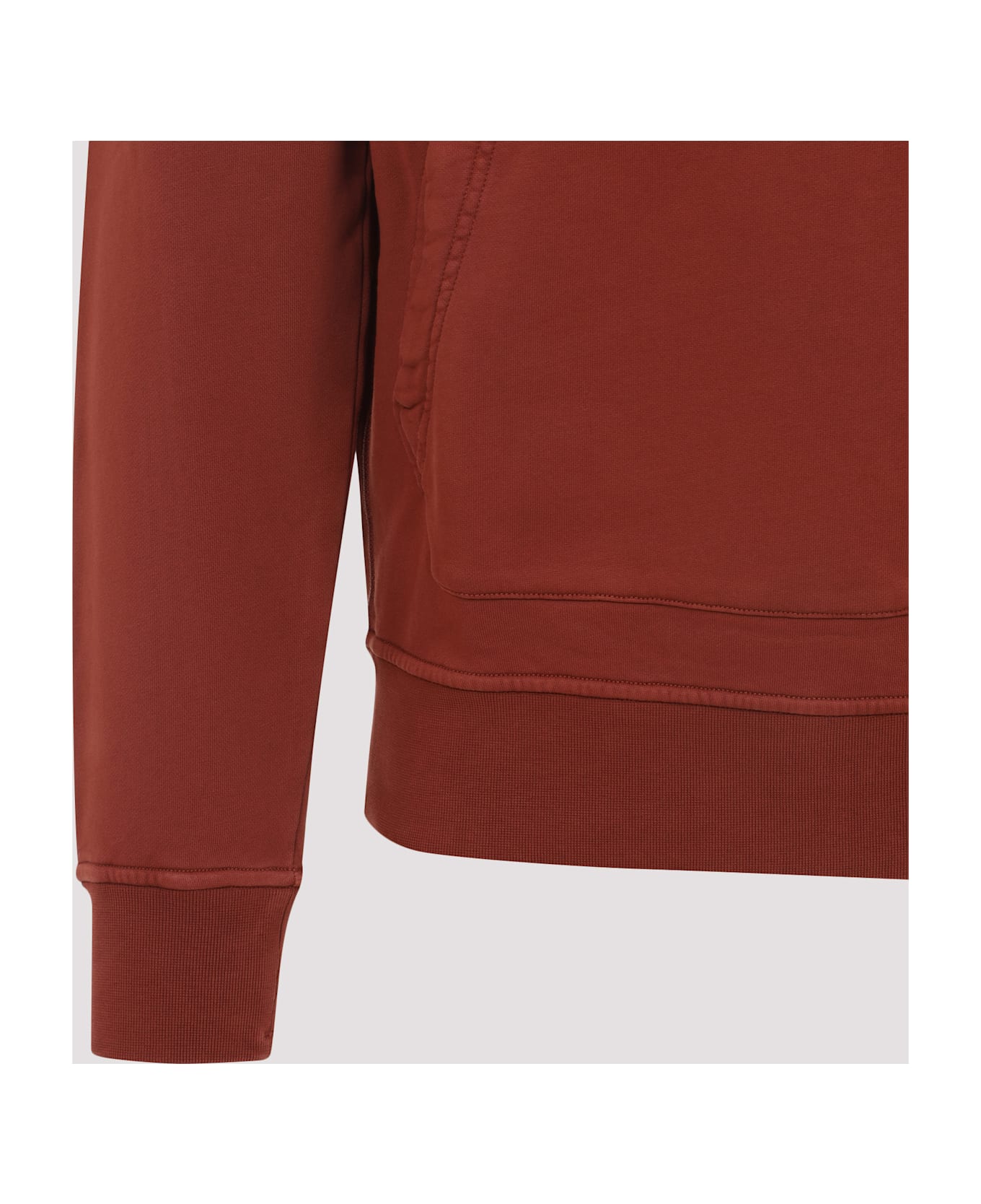 Stone Island Hoodie Sweater - Brick Red