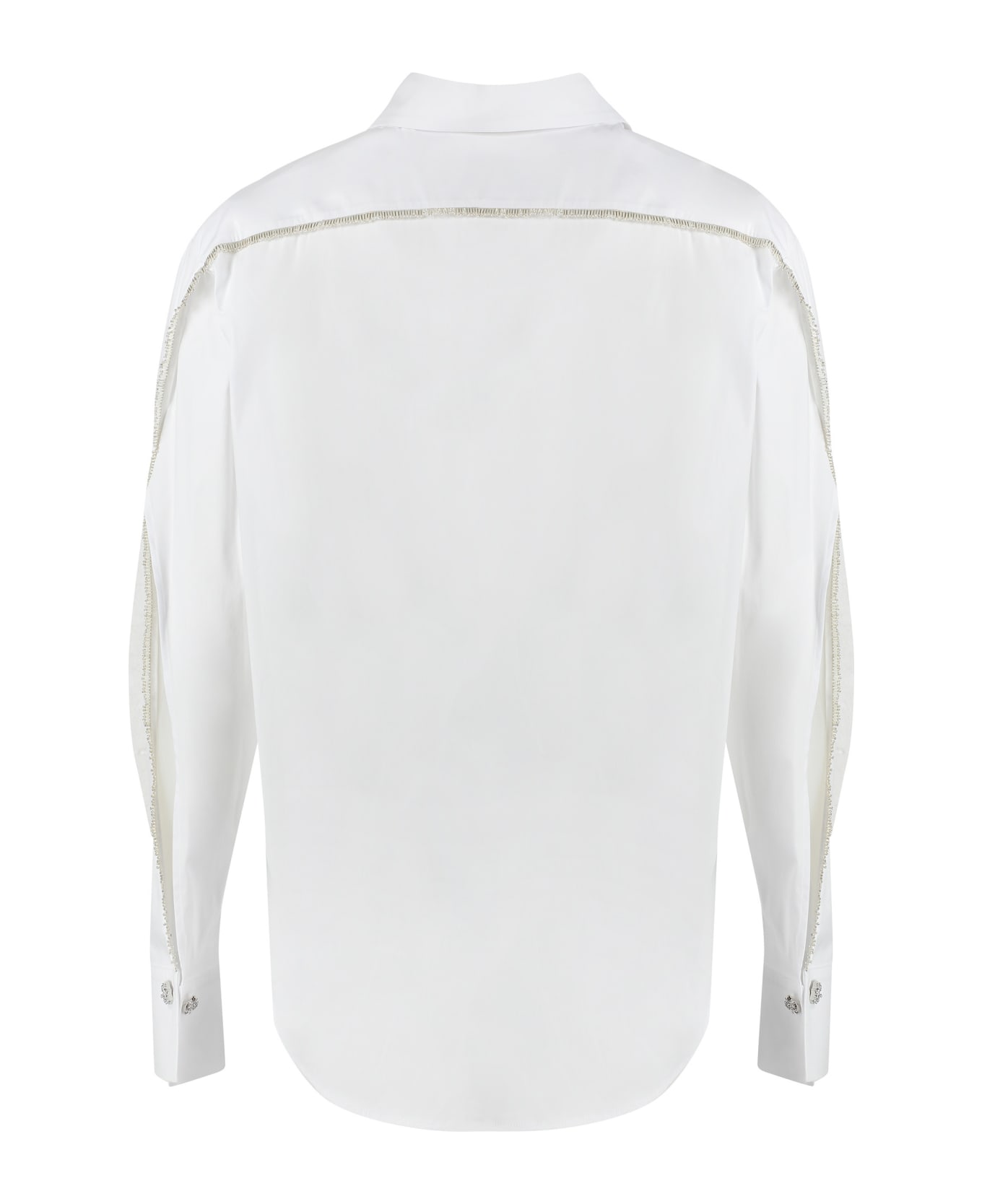 Genny Stretch Poplin Shirt - White