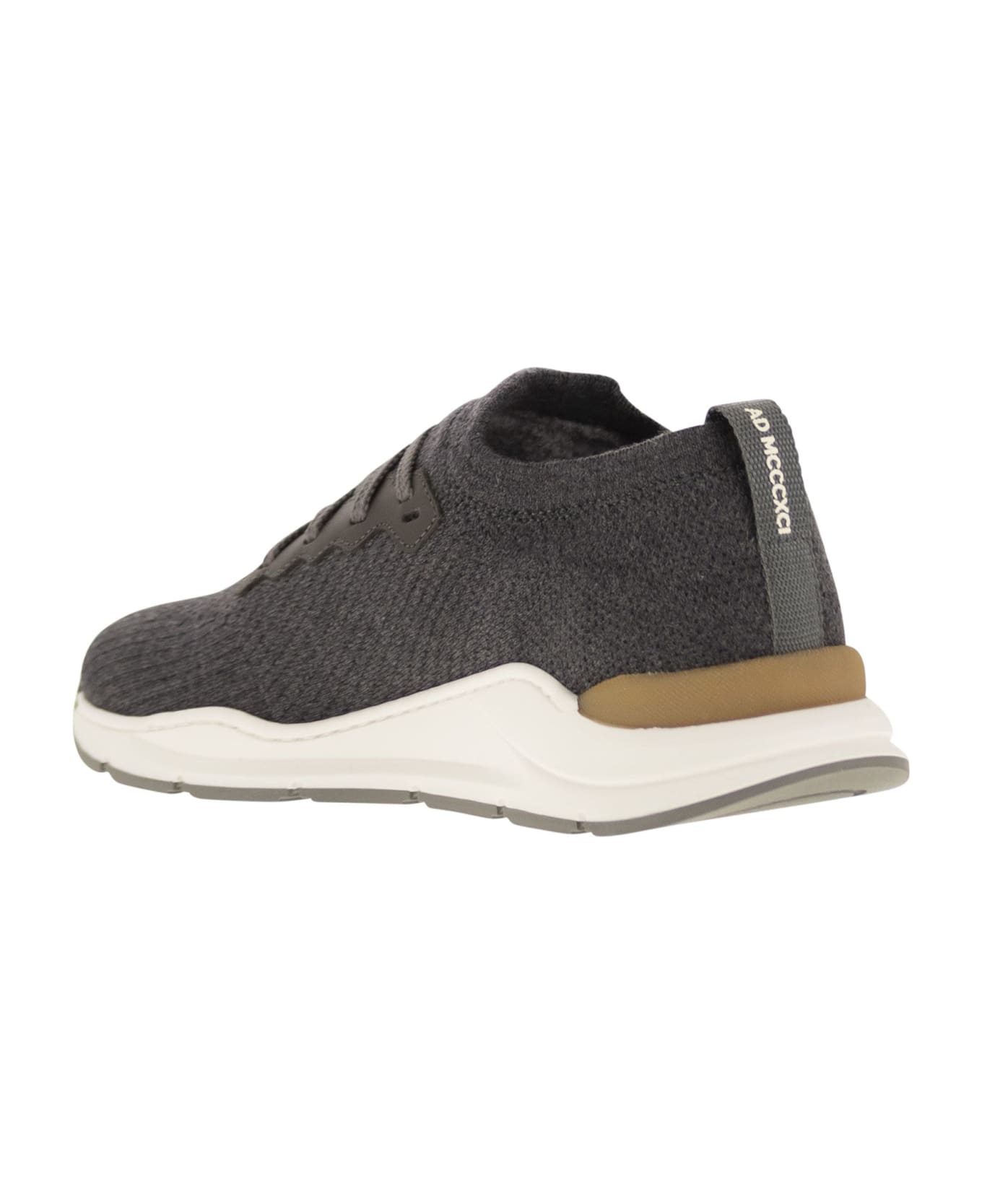 Brunello Cucinelli Runners In Wool Knitwear - Anthracite