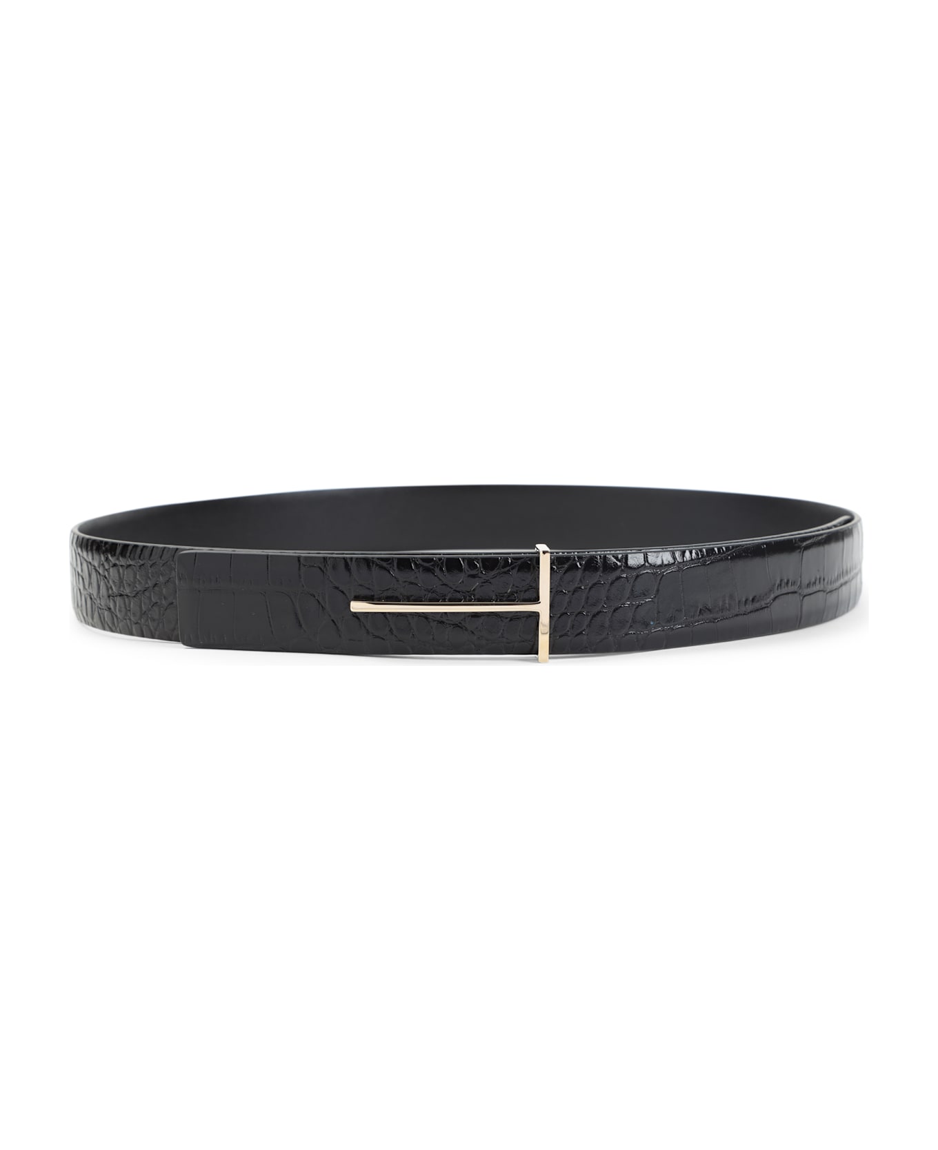 Tom Ford Calf Leather Belt - Naa Black