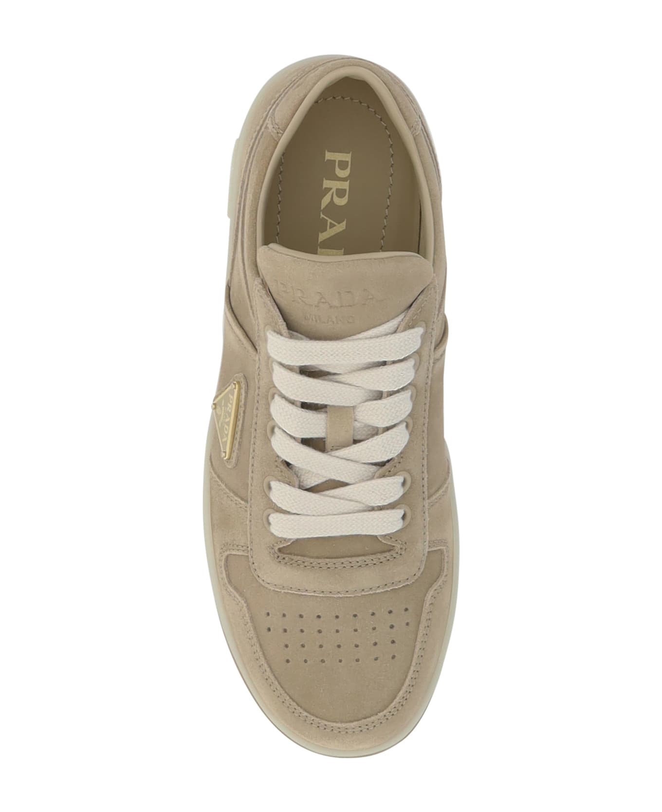 Prada Downtown Sneakers - Ecru'