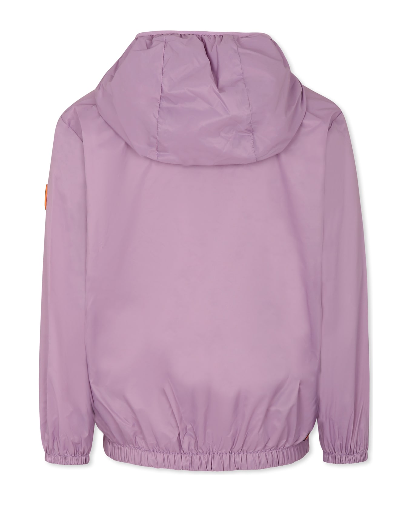 Save the Duck Purple Windbreaker Jacket For Kids With Logo - Violet