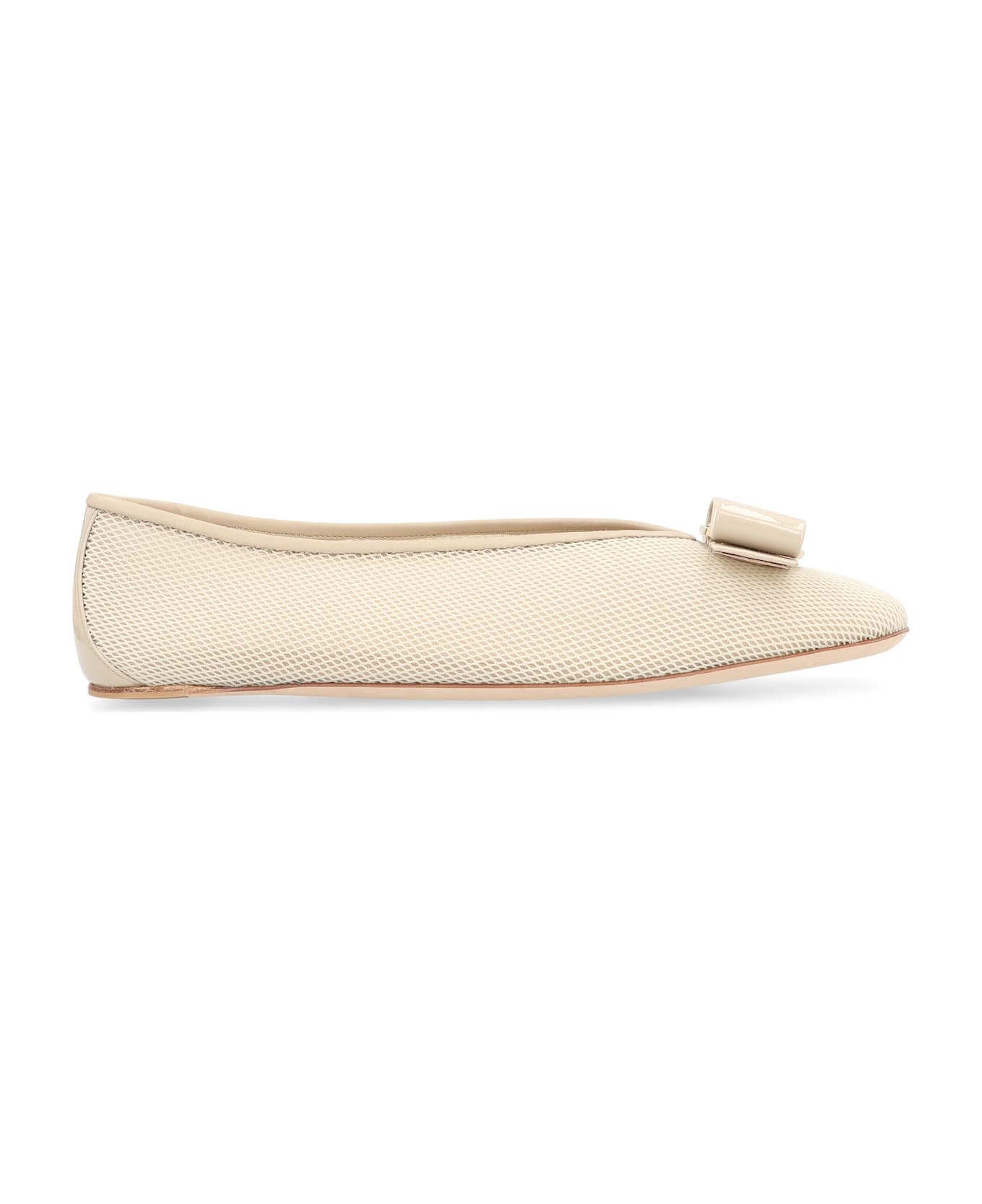 Ferragamo Vara Ballet Flats - grey