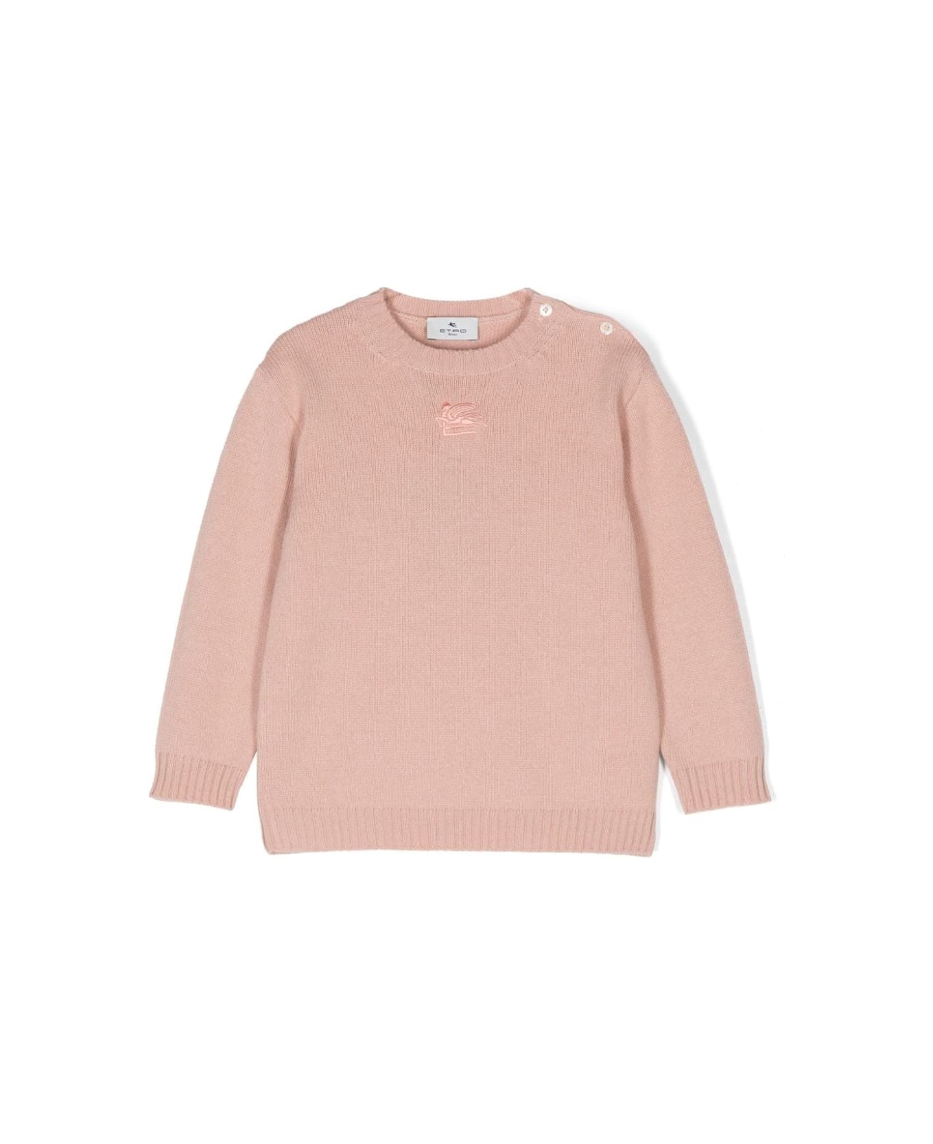 Etro Pink Sweater With Etro Pegaso Logo - Pink