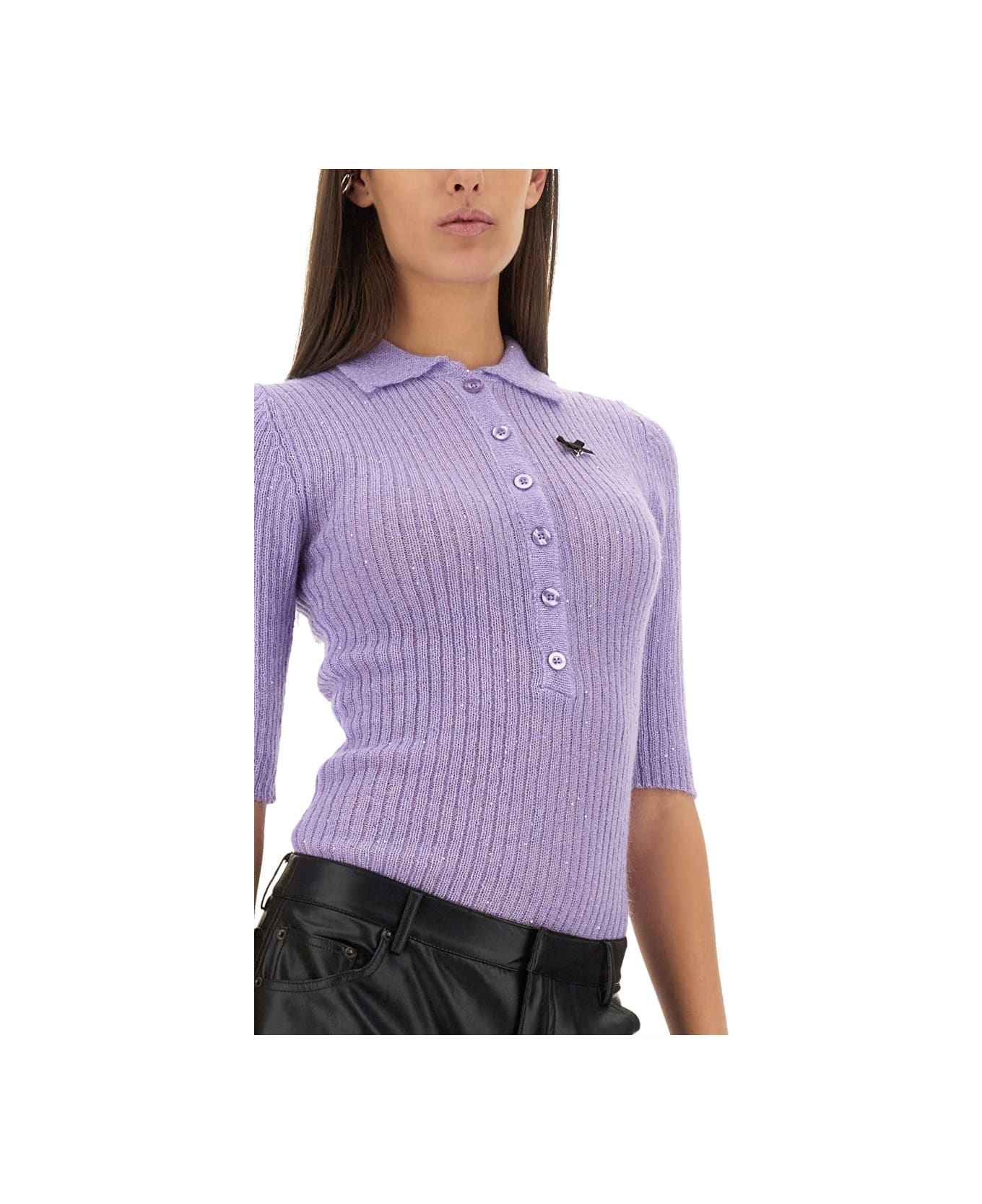 Rotate by Birger Christensen Mohair Sweater - LILAC