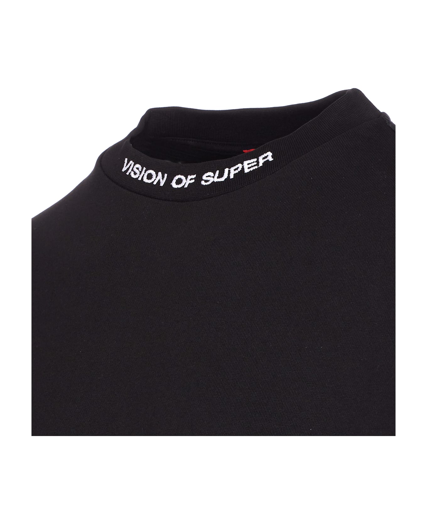 Vision of Super Logo And Flames Print Sweatshirt - Black
