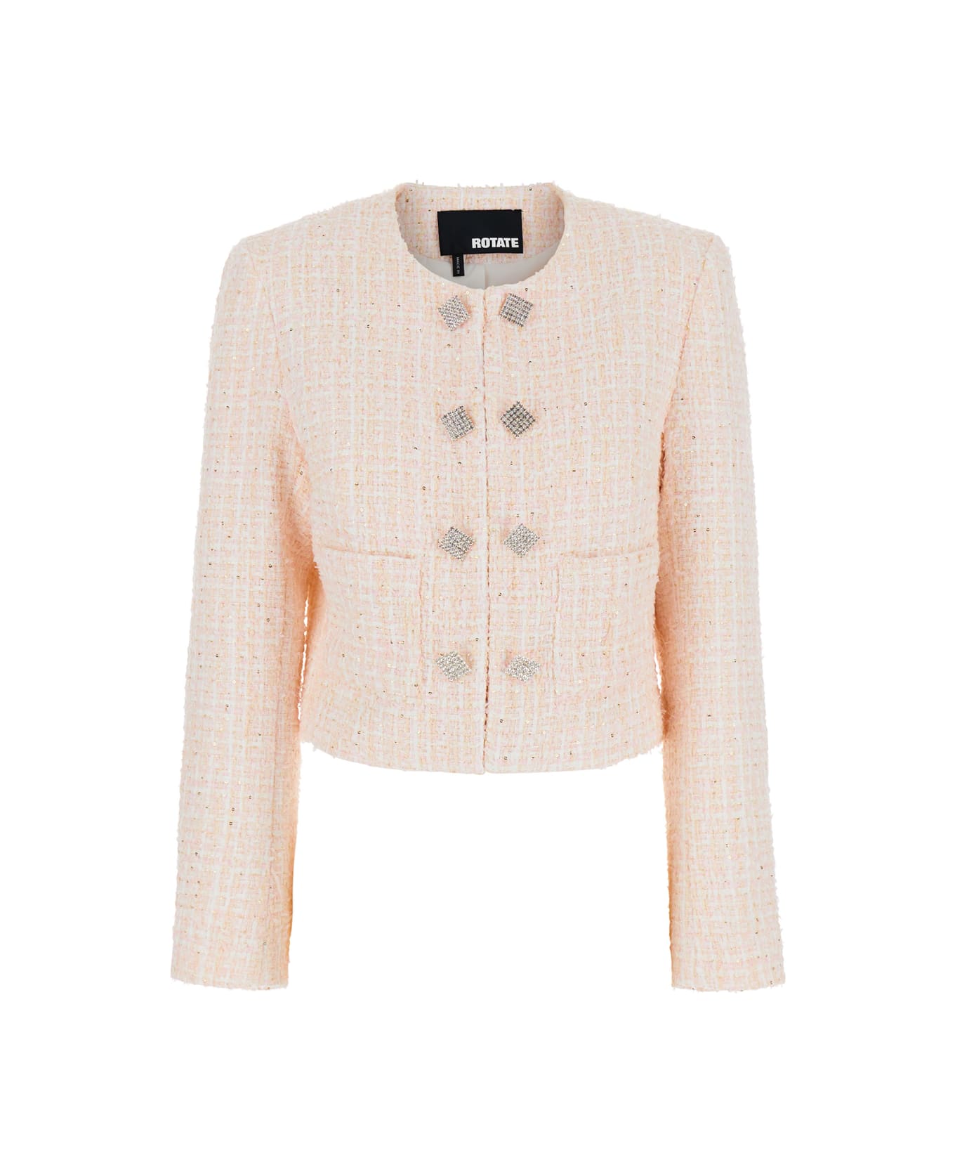 Rotate by Birger Christensen Boucle Cropped Jacket - Fairy Tale