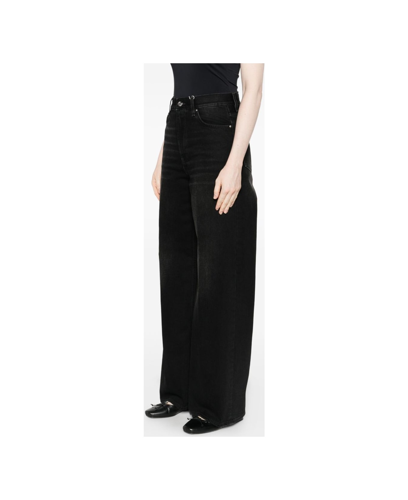 Totême Wide-leg Denim Jeans - Black