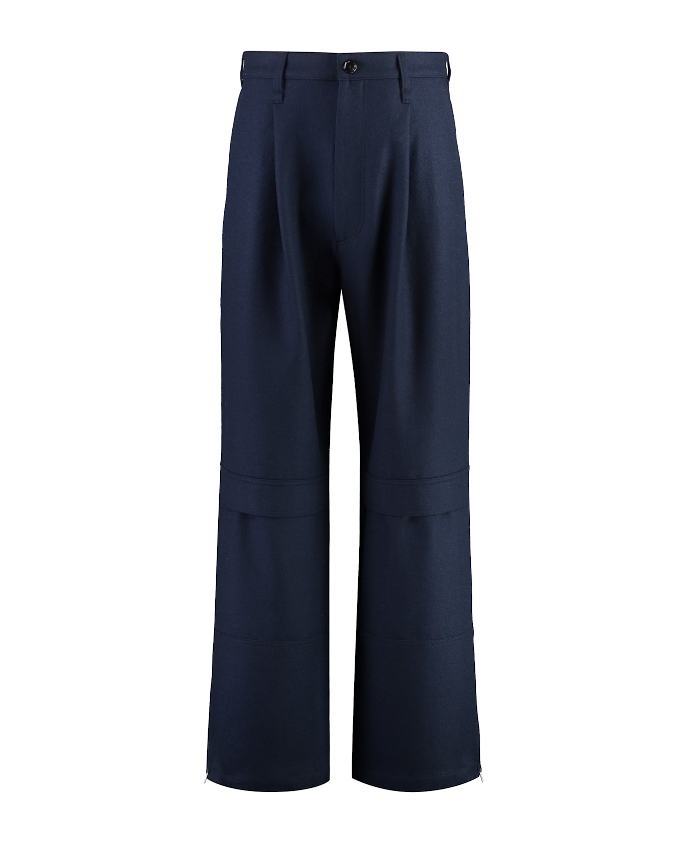 Ami Alexandre Mattiussi Wool Trousers - blue