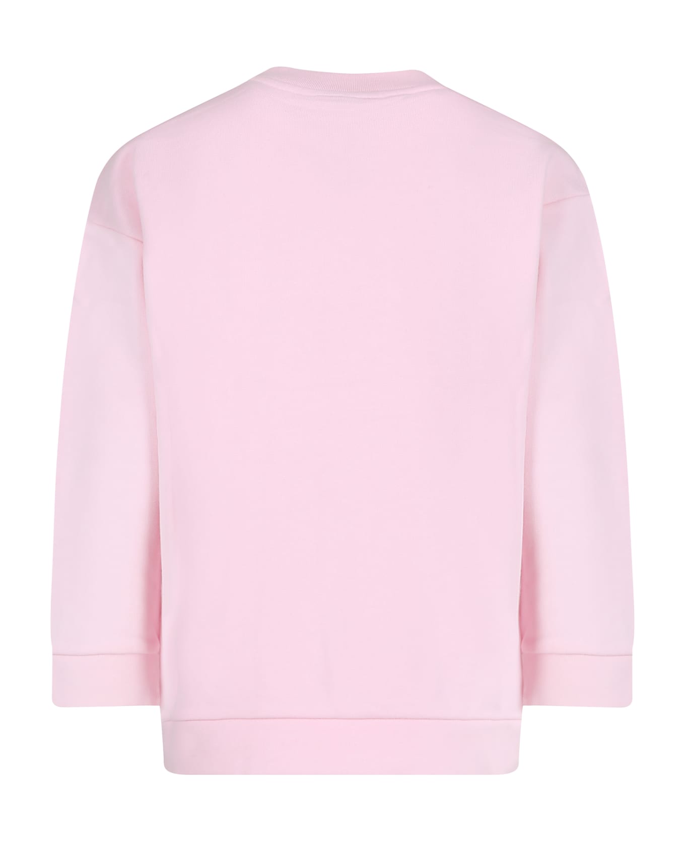 Fendi Pink Sweatshirt For Girl With Fendi Logo - Pink ニットウェア＆スウェットシャツ