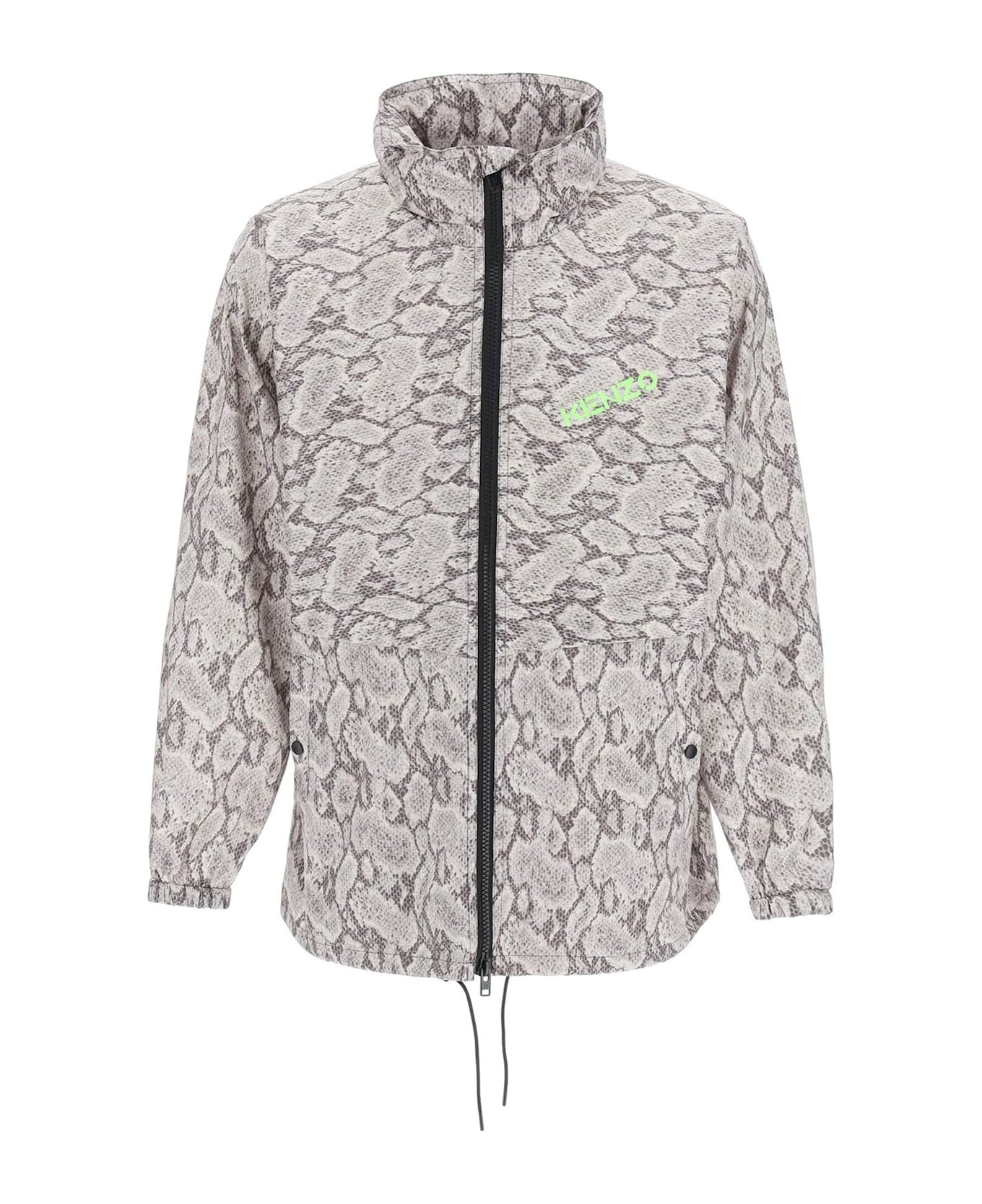 Kenzo Snakeskin Printed Jacket - Beige