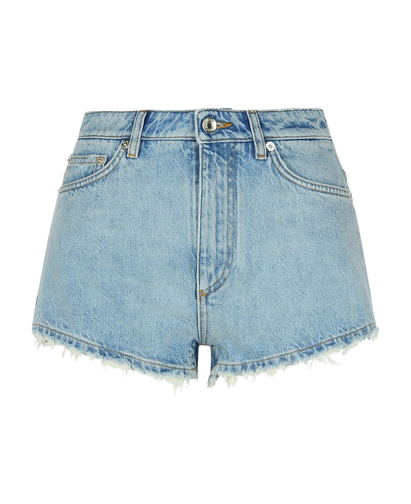 Dolce & Gabbana Light Blue Cotton Shorts - Blue