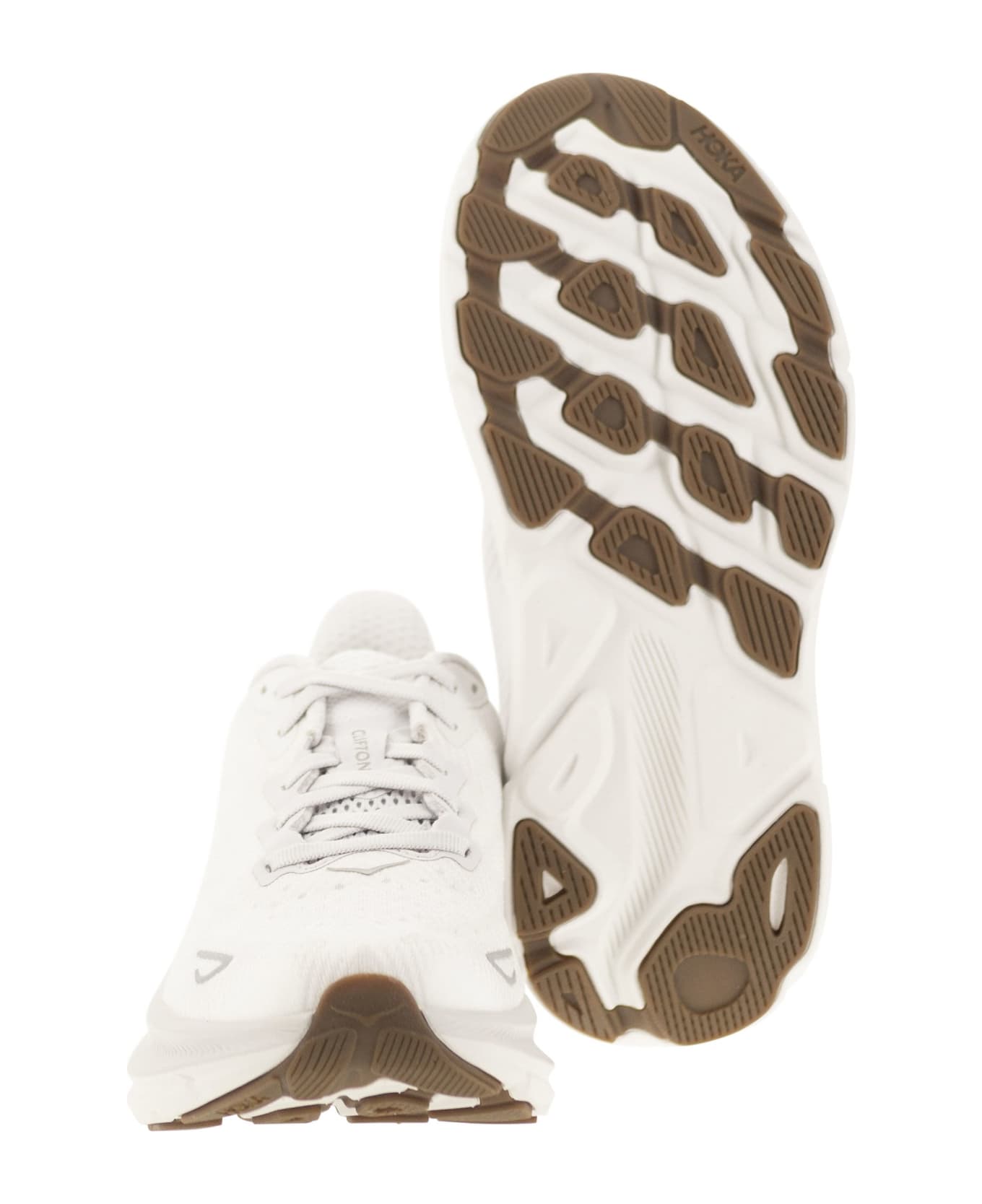 Hoka Clifton 9 - Breathable Sports Shoe - White スニーカー