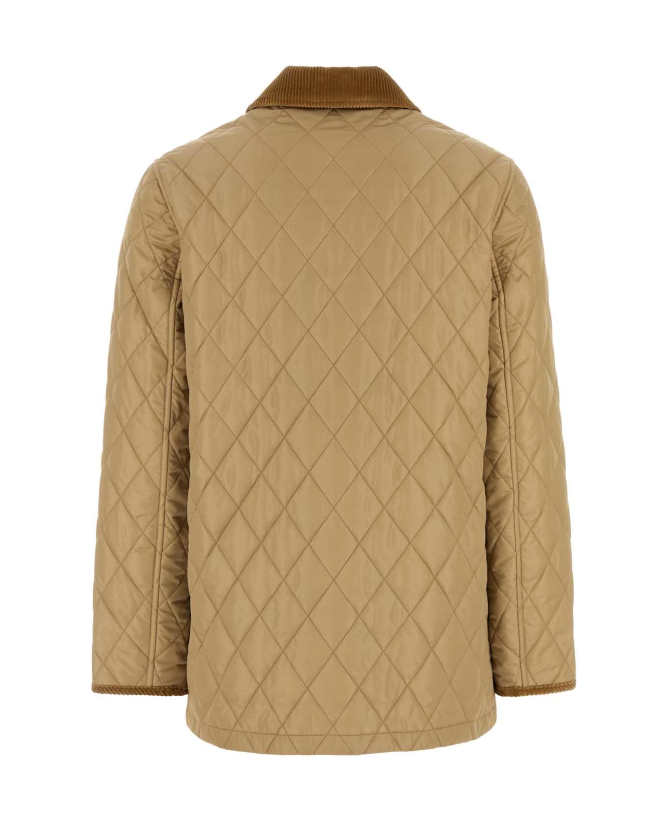 ジャケット Burberry FW25 Beige nylon jacket (8107464 C1544) Burberry Beige Nylon Jacket | italist
