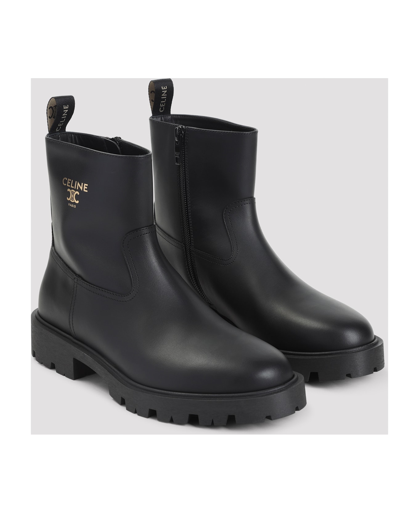 Celine Zipped 35 Boots - No Black