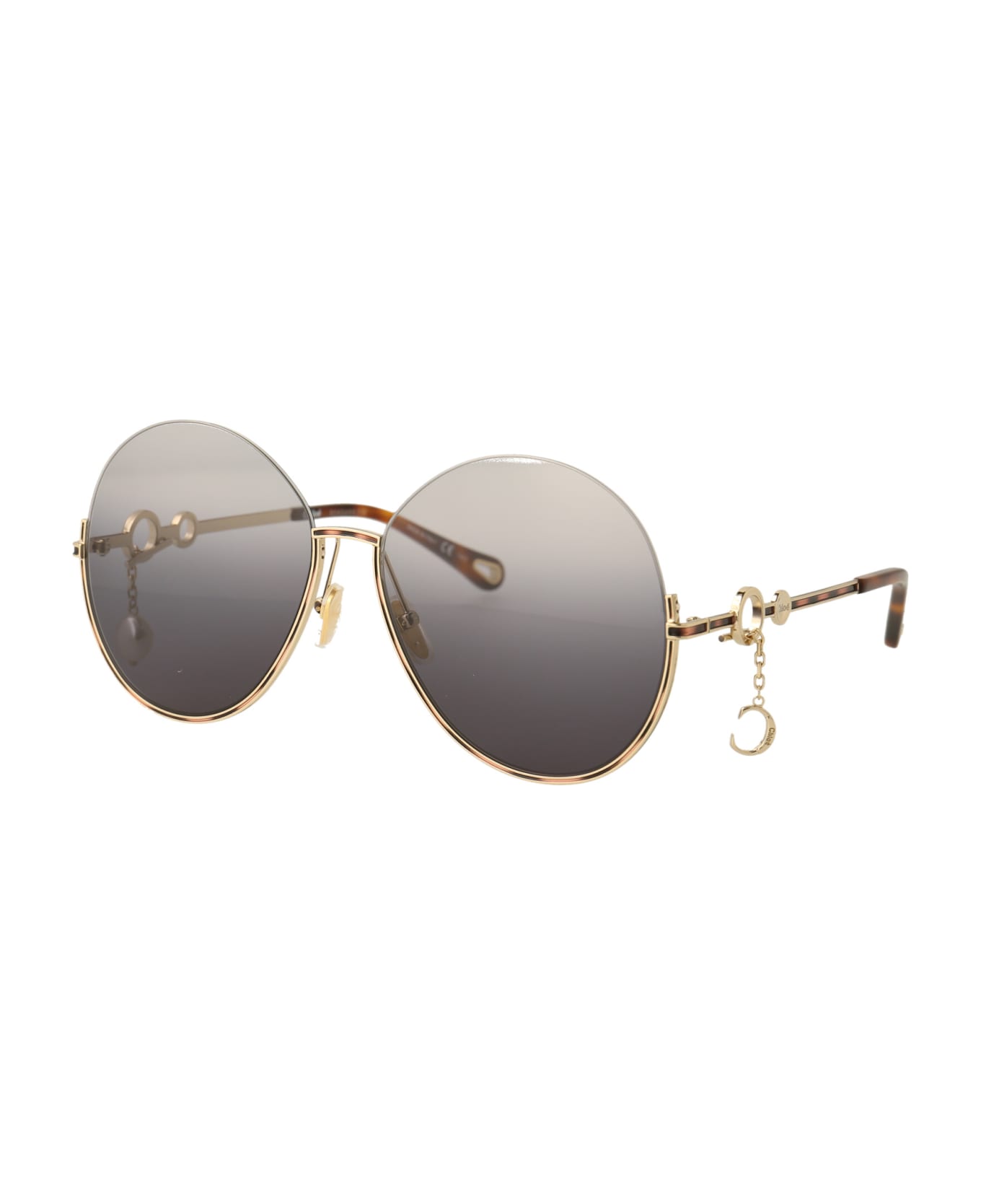 Chloé Eyewear Ch0067s Sunglasses - 001 GOLD GOLD BLUE