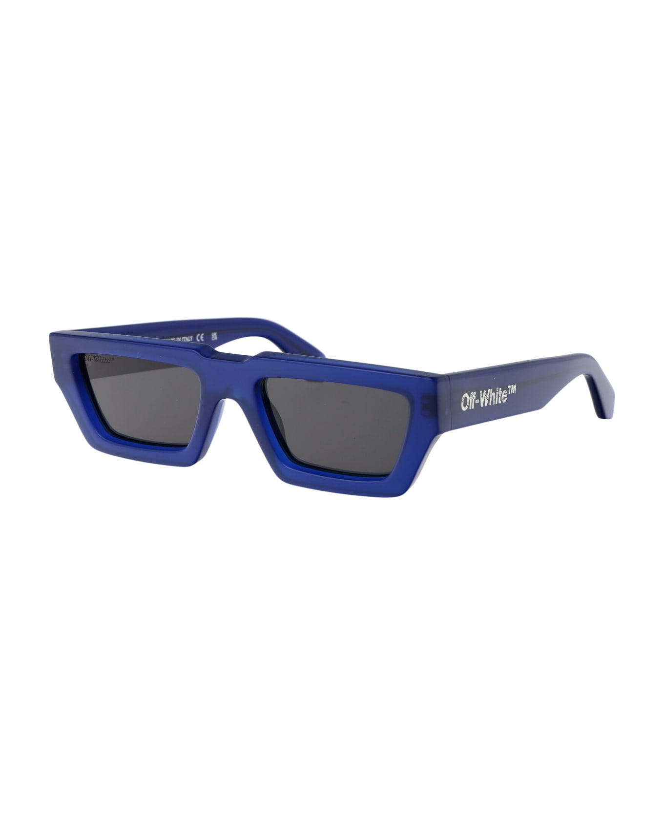 Off-White Manchester Rectangular Frame Sunglasses - 4607 BLUE